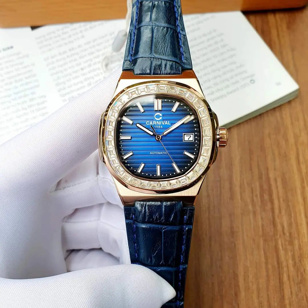 Carnival 8108G Rosegold Xanh Dây Da ( 8108G-VH-DD-X)