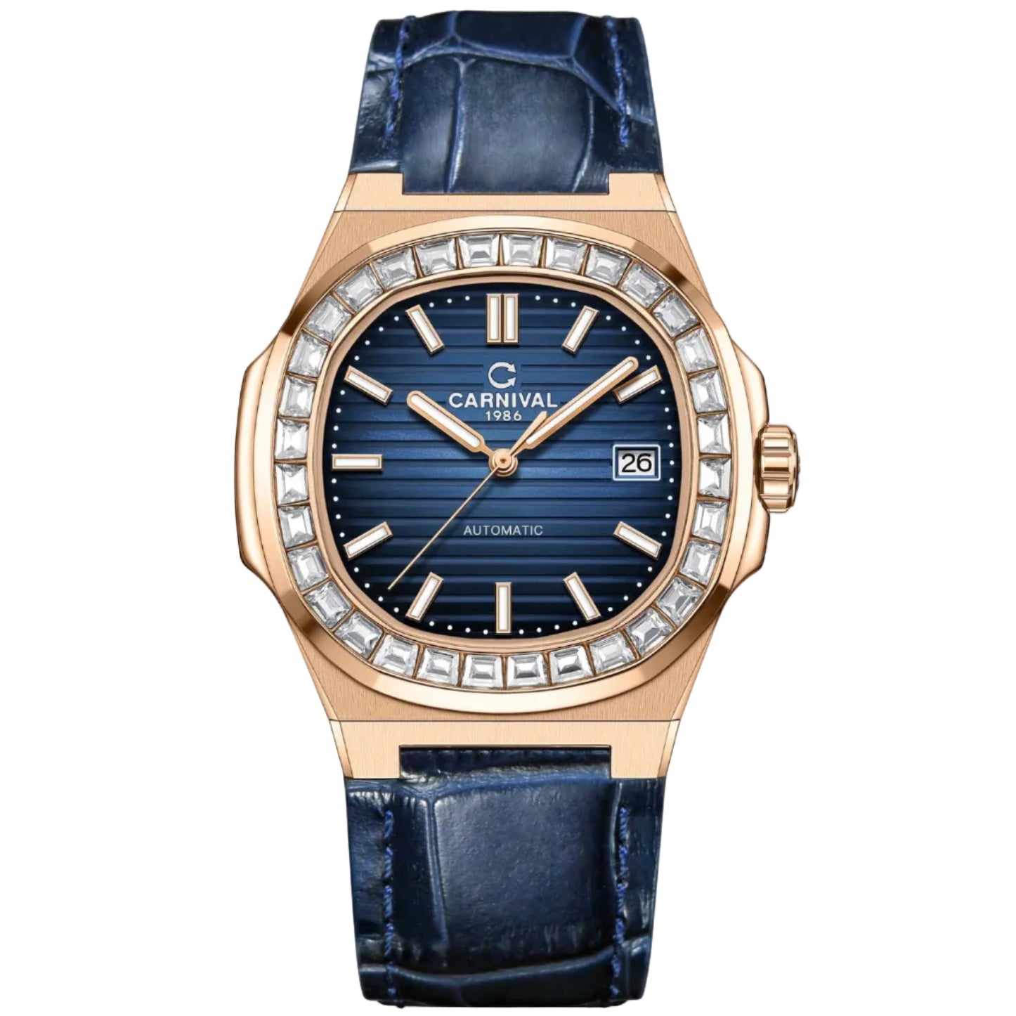Carnival 8108G Rosegold Xanh Dây Da ( 8108G-VH-DD-X)