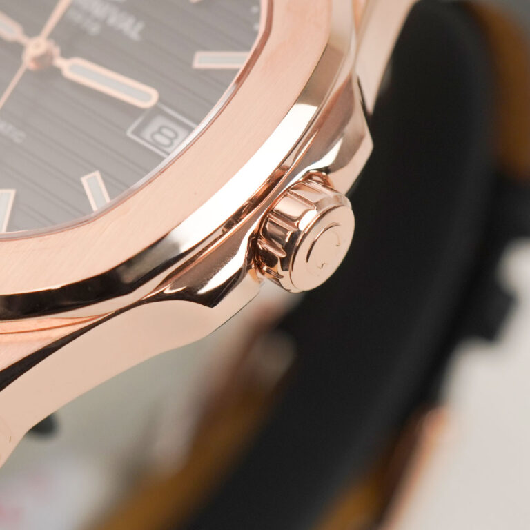 Carnival 8108G1 Rosegold Đen Dây Da ( 8108G1-VH-DD-D)