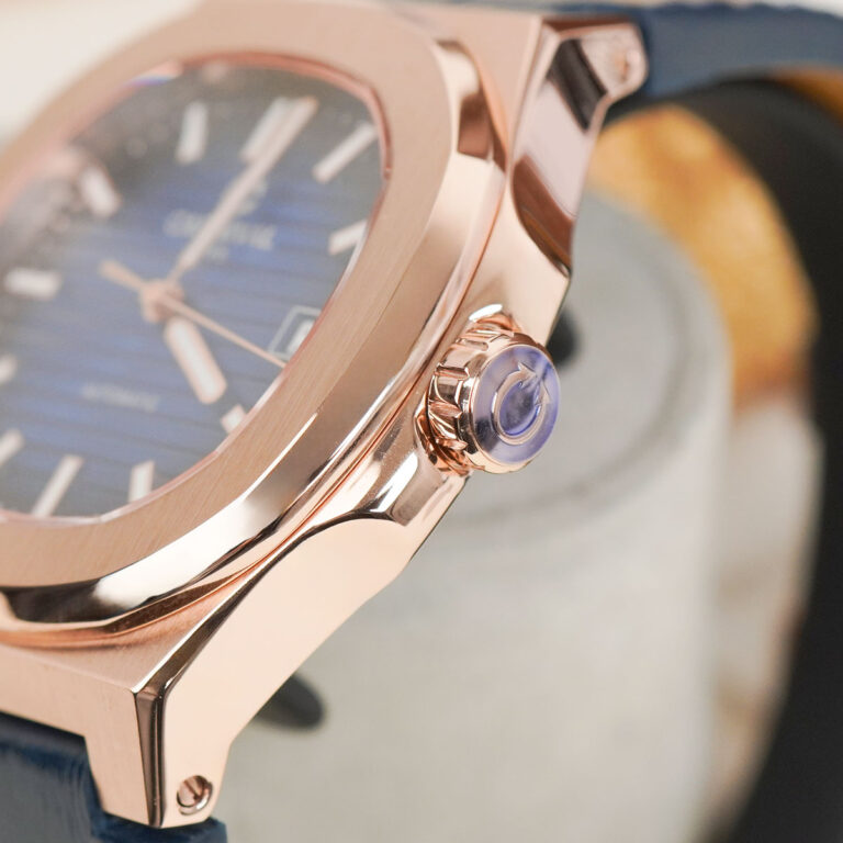 Carnival 8108G1 Rosegold Xanh Dây Da ( 8108G1-VH-DD-X)