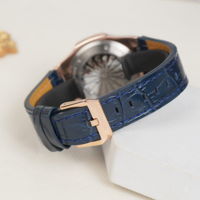 Carnival 8108G1 Rosegold Xanh Dây Da ( 8108G1-VH-DD-X)