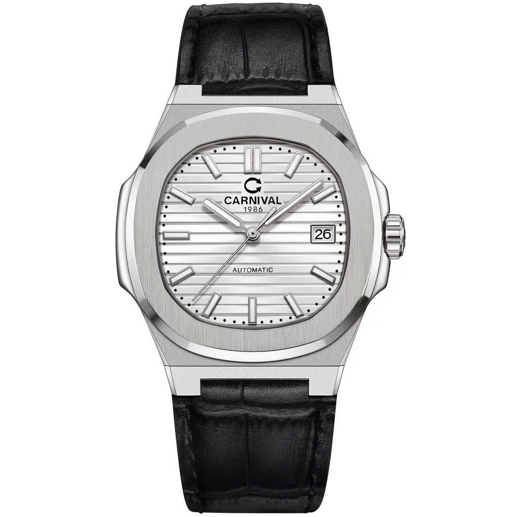 Carnival 8108G1 Bạc Trắng Dây Da ( 8108G1-VT-DD-T)