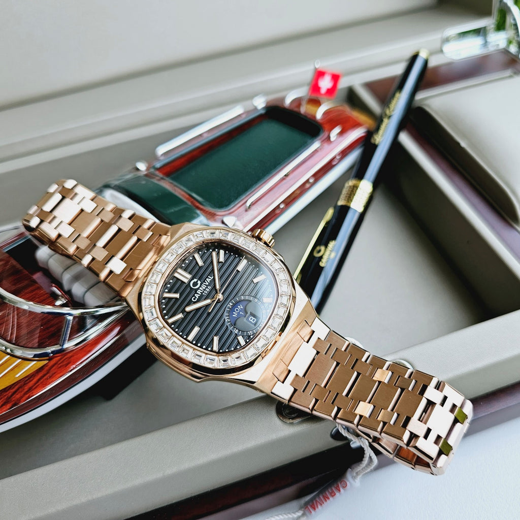 Carnival 8110G Rosegold Đen ( 8110G-VH-D)