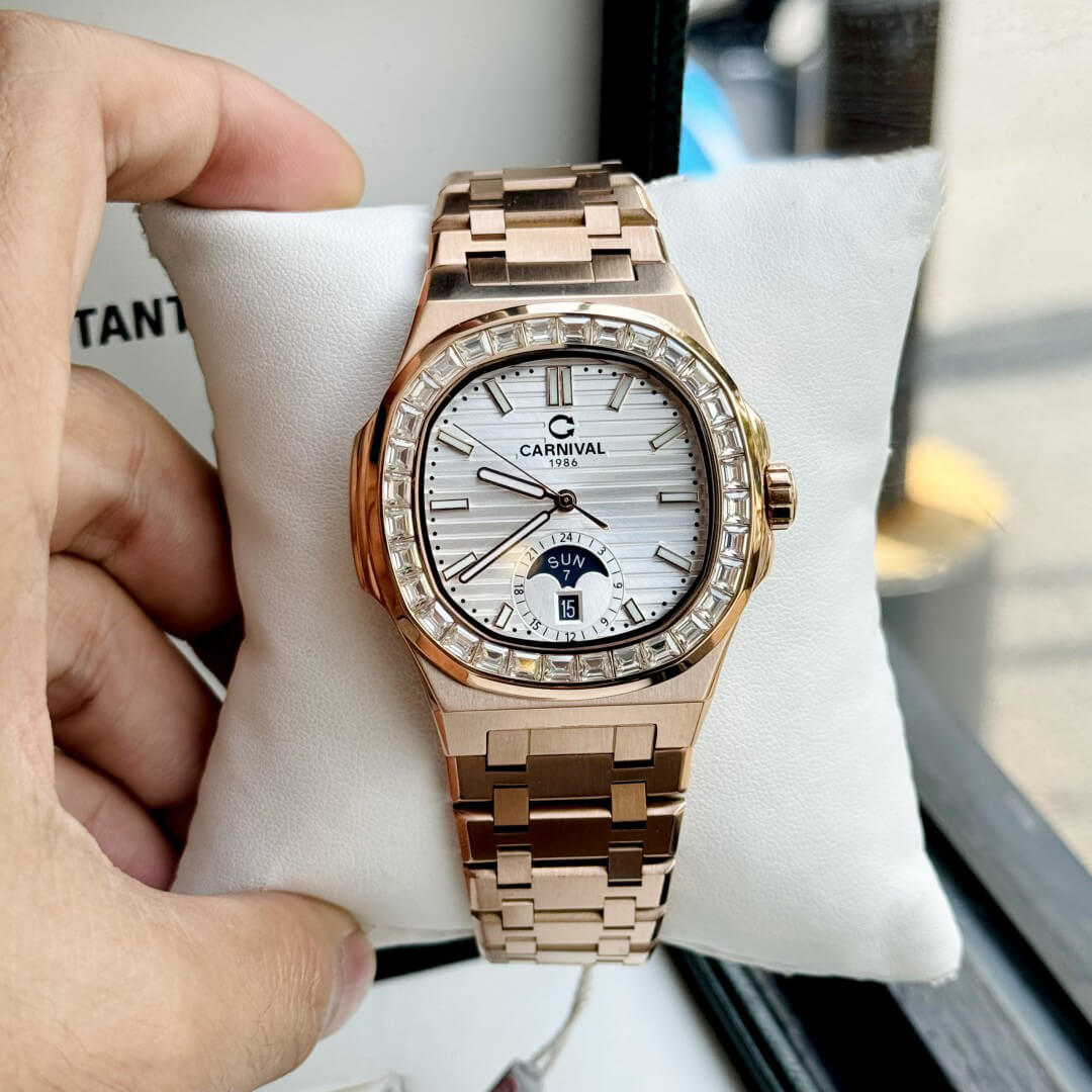 Carnival 8110G Rosegold Trắng ( 8110G-VH-T)