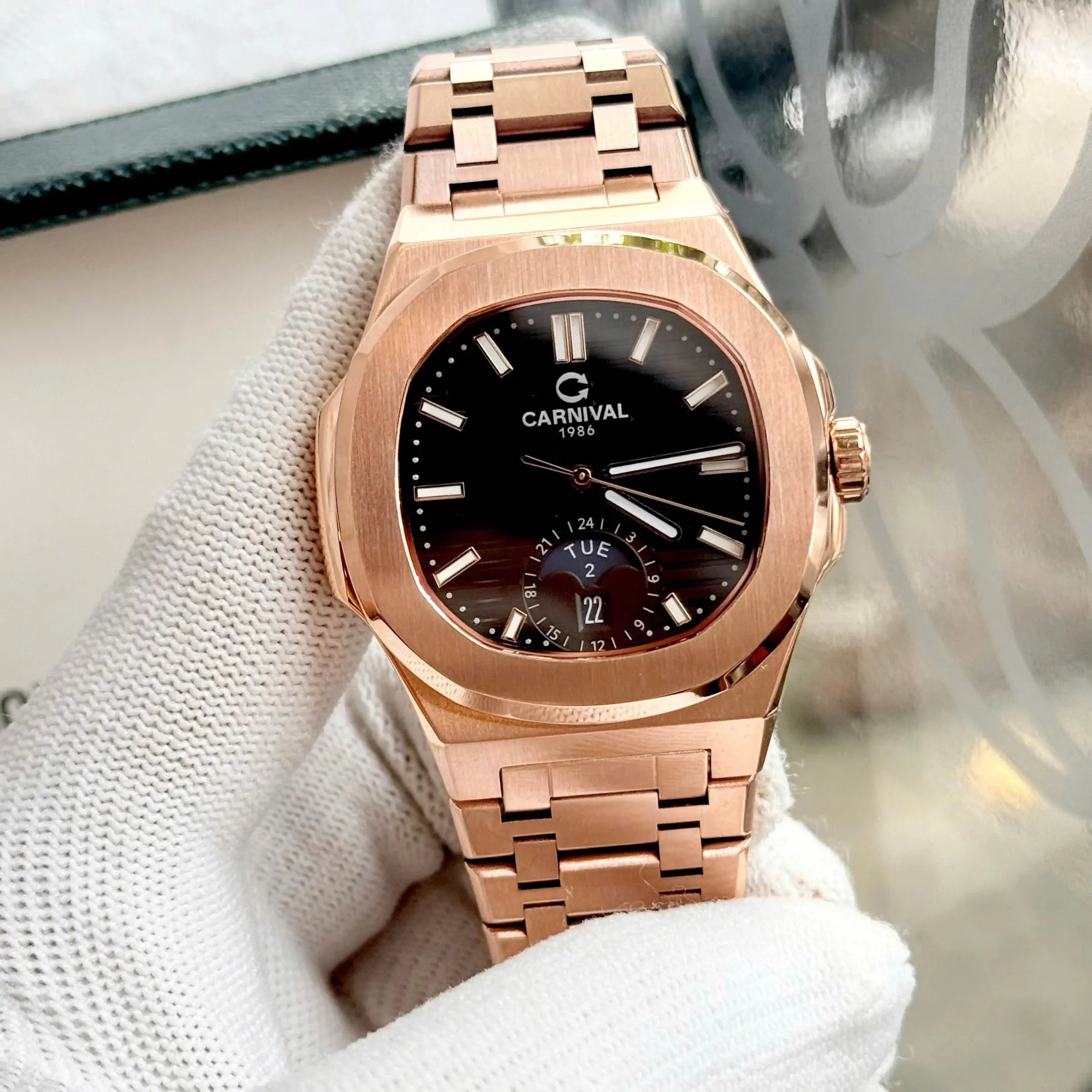 Carnival 8110G1 Rosegold Đen ( 8110G1-VH-D)