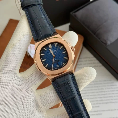 Carnival 8110G1 Rosegold Xanh Dây Da ( 8110G1-VH-DD-X)