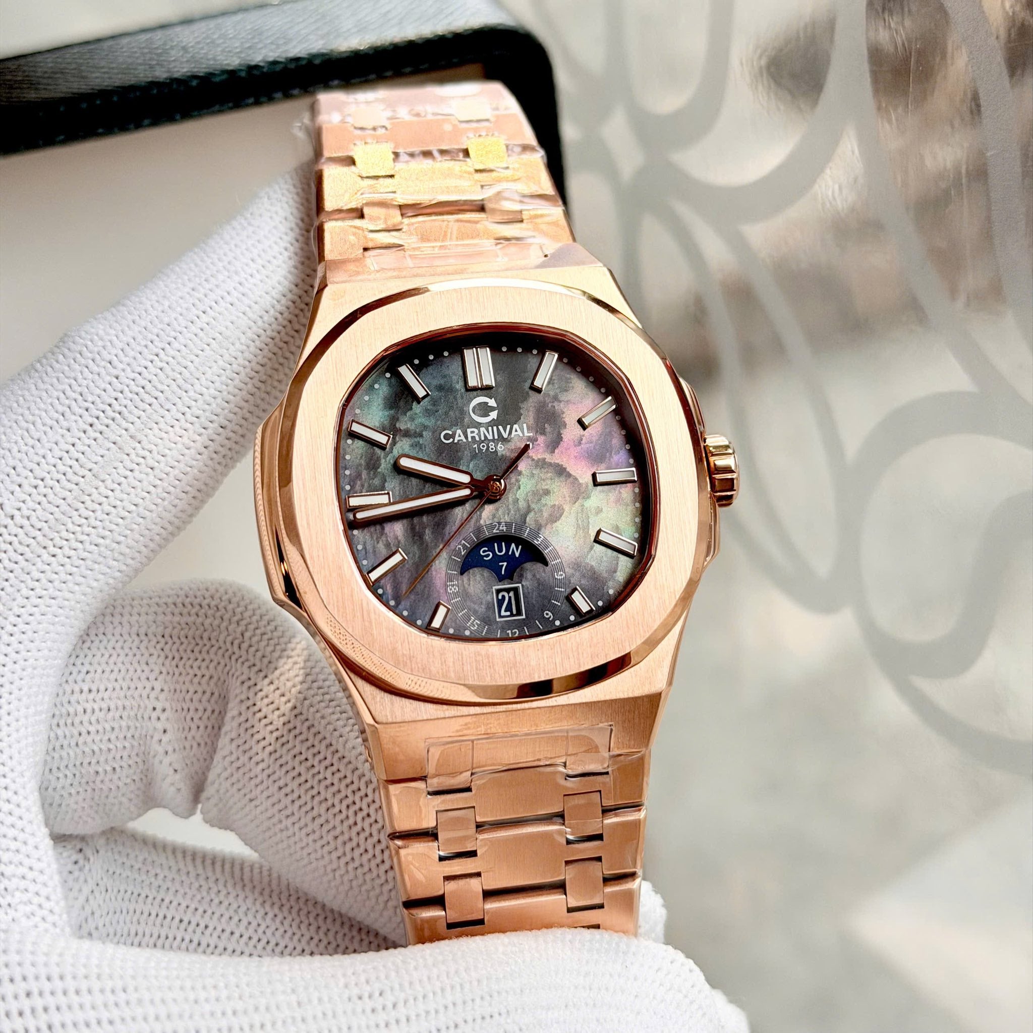 Carnival 8110G1 Rosegold Xà Cừ Tím ( 8110G1-VH-DK)