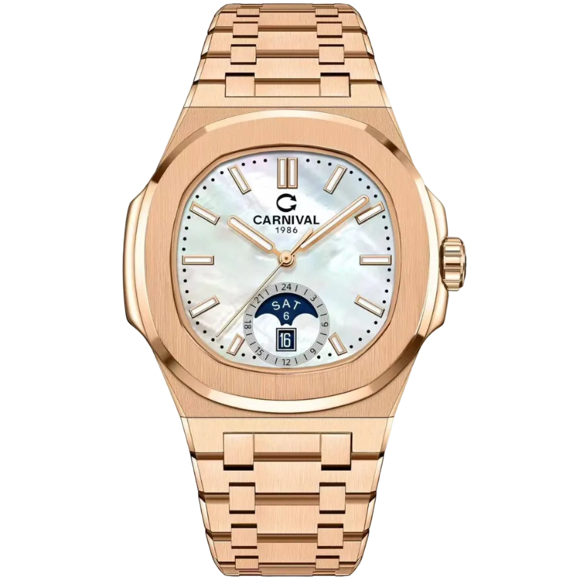 Carnival 8110G1 Rosegold Xà Cừ Trắng ( 8110G1-VH-TK)