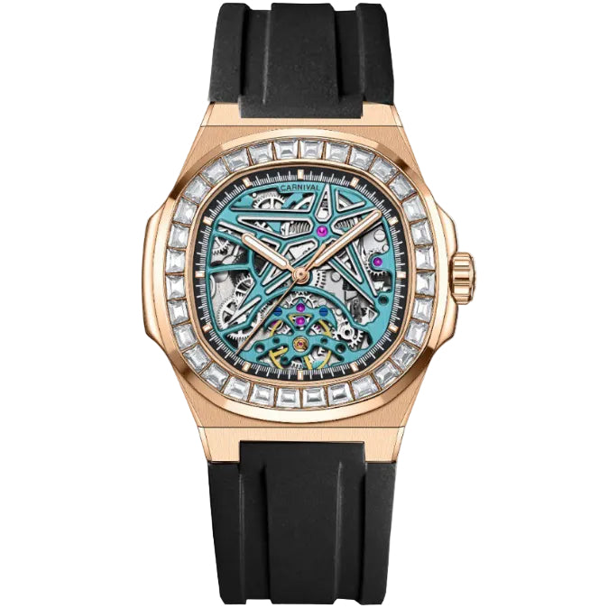 Carnival 8118G2 Rosegold Dây Da ( 8118G2-VH-DD)