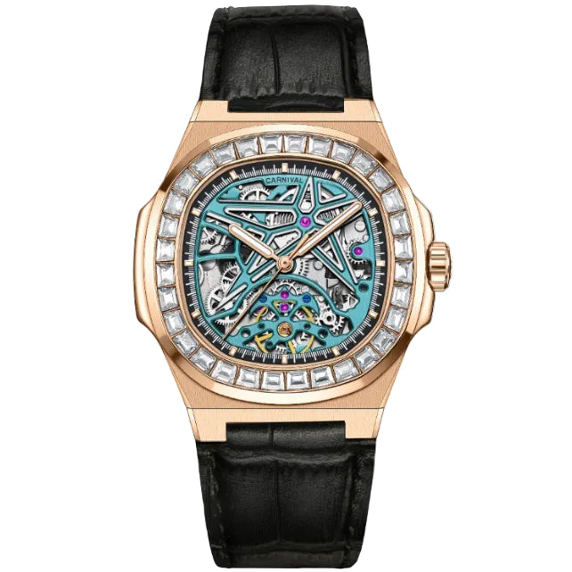 Carnival 8118G2 Rosegold Dây Da ( 8118G2-VH-DD)