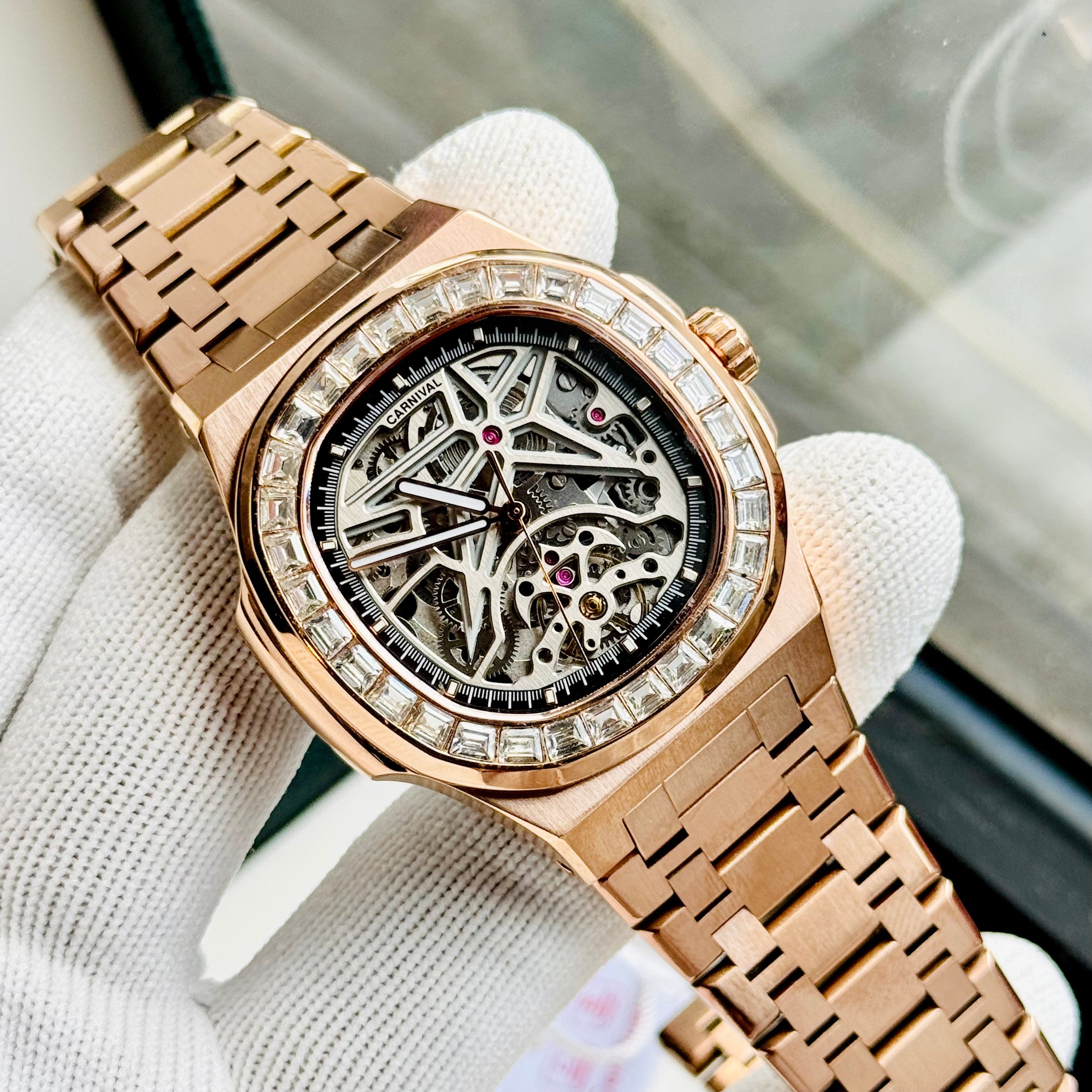 Carnival 8118G2 Rosegold Trắng ( 8118G2-VH-T)