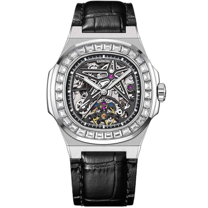 Carnival 8118G2 Bạc Dây Da ( 8118G2-VT-DD)