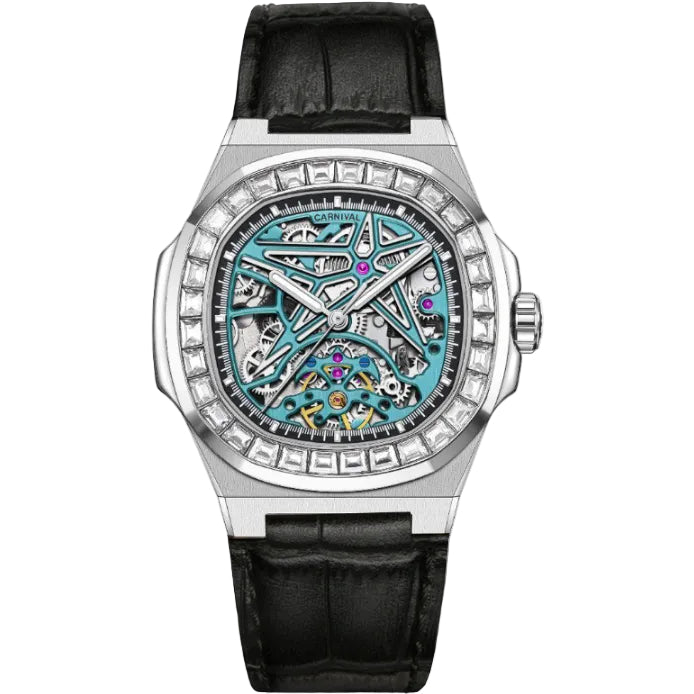 Carnival 8118G2 Bạc Dây Da ( 8118G2-VT-DD)
