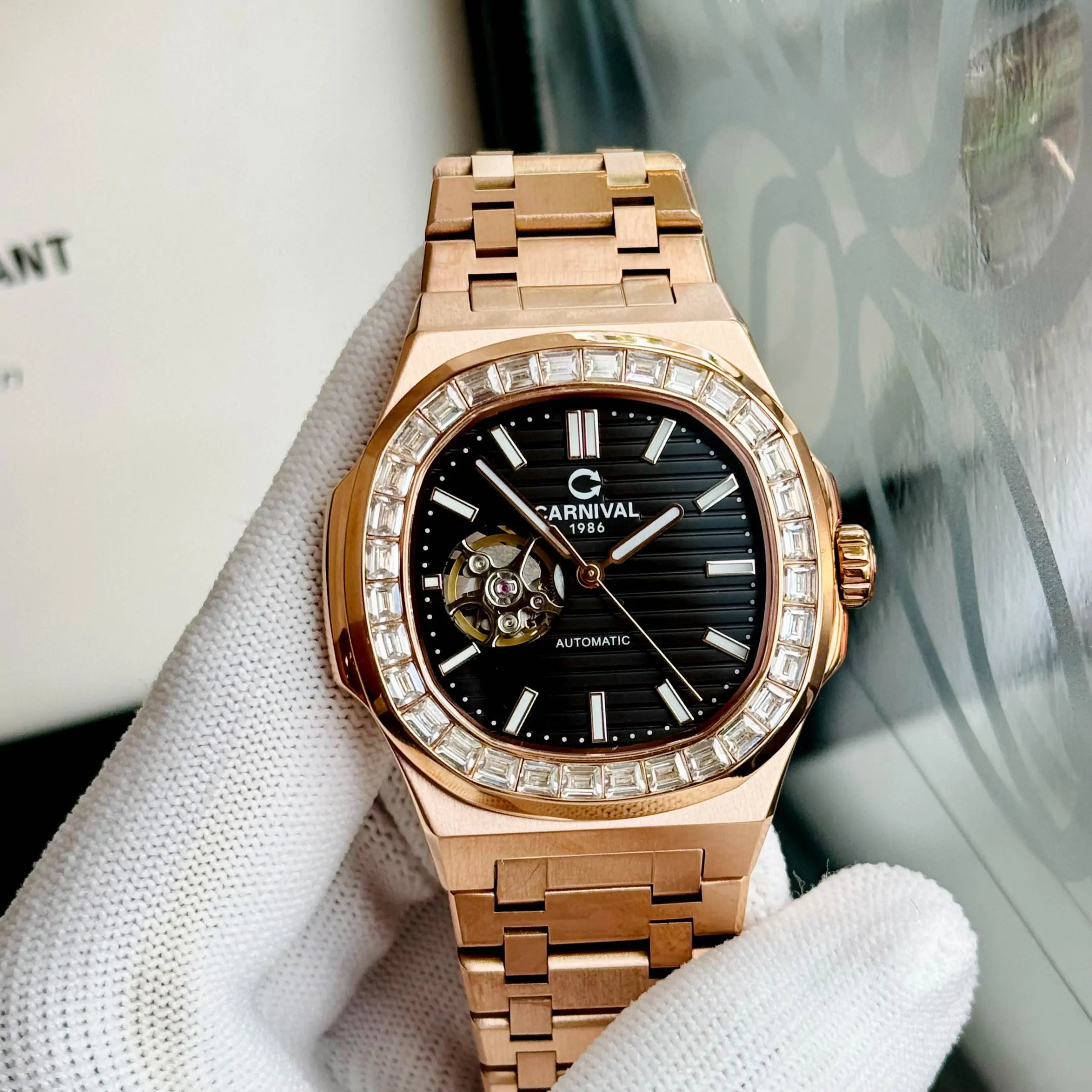 Carnival 8128G Rosegold Đen ( 8128G-VH-D)