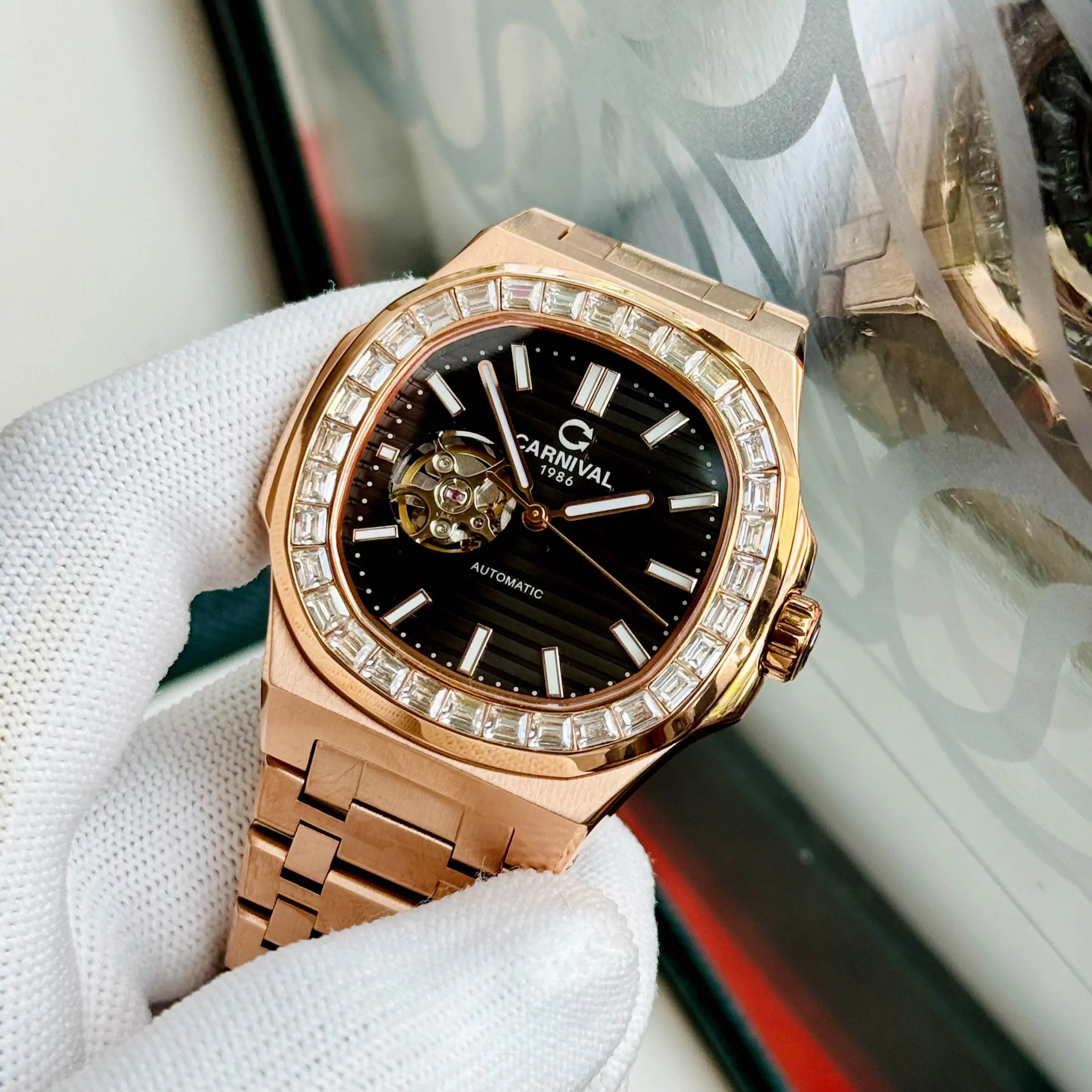 Carnival 8128G Rosegold Đen ( 8128G-VH-D)