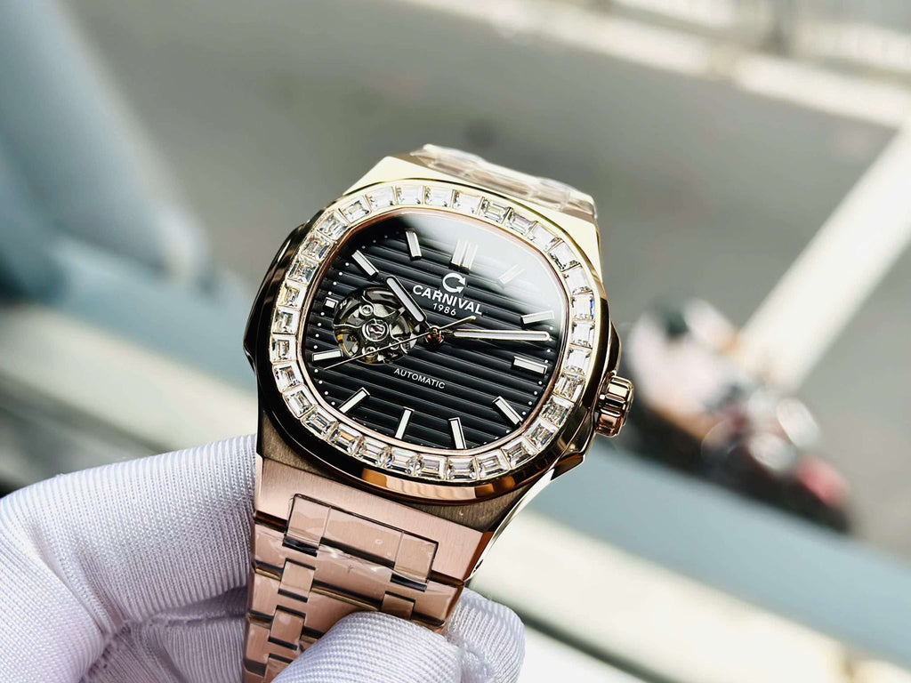 Carnival 8128G Rosegold Đen ( 8128G-VH-D)