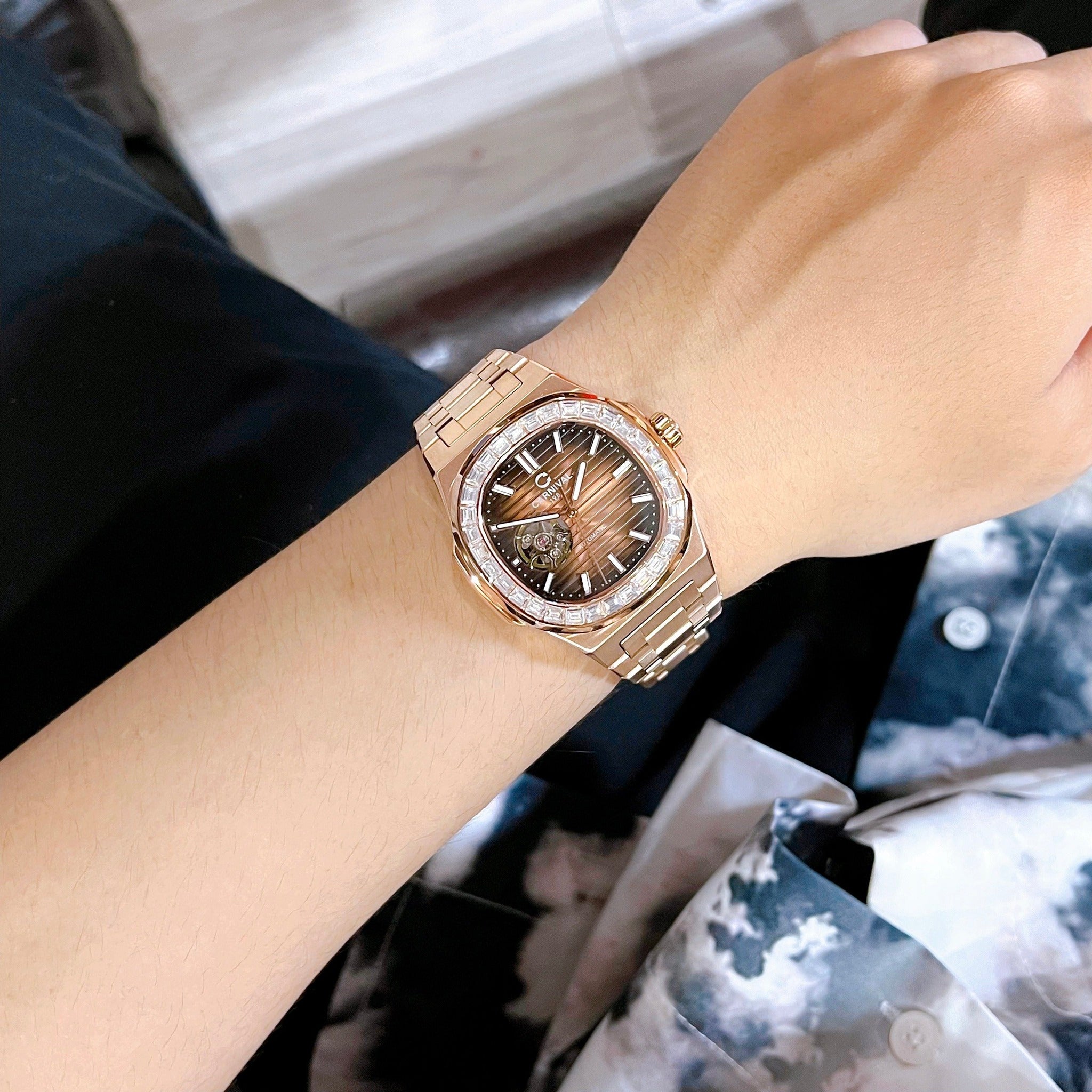 Carnival 8128G Rosegold Nâu ( 8128G-VH-N)