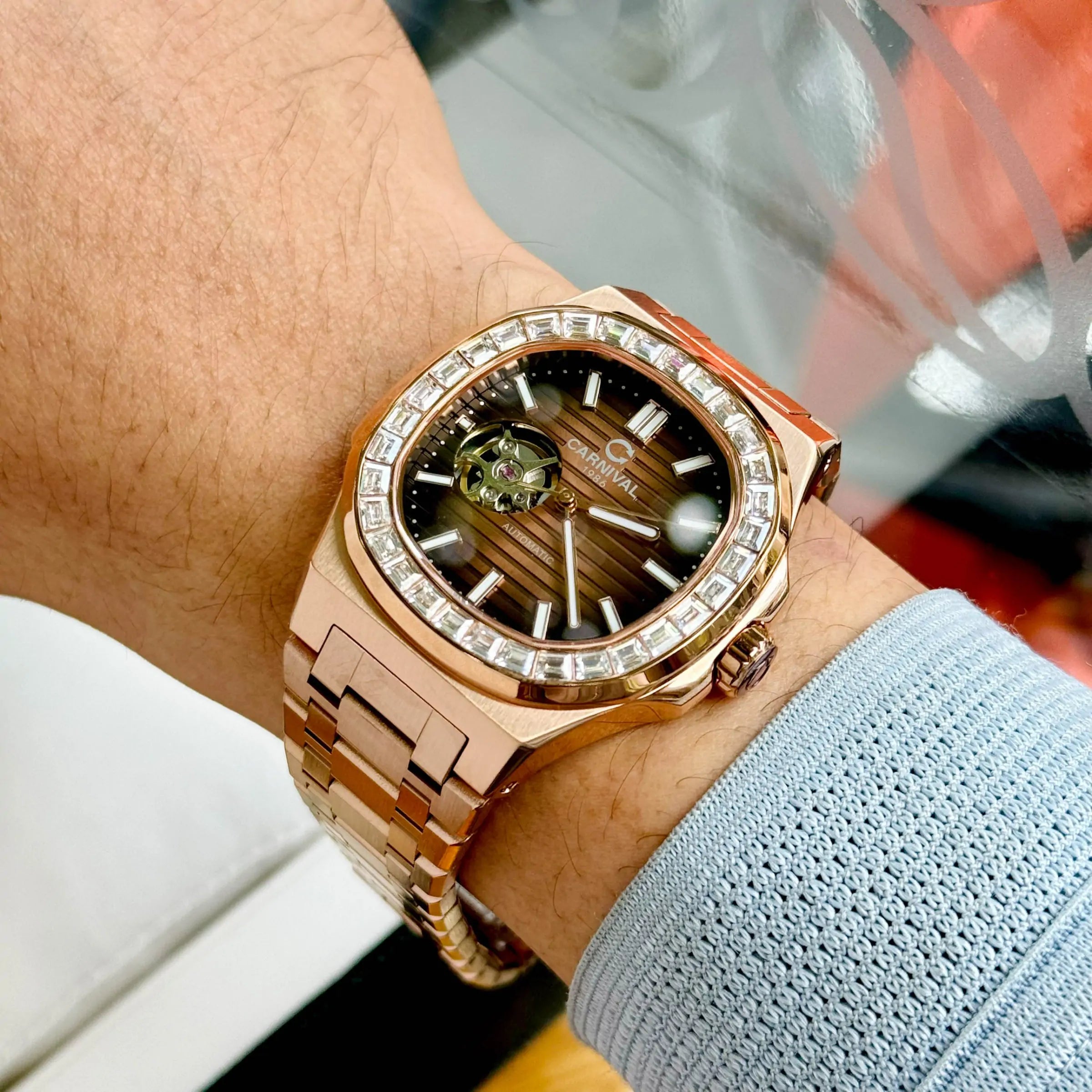 Carnival 8128G Rosegold Nâu ( 8128G-VH-N)