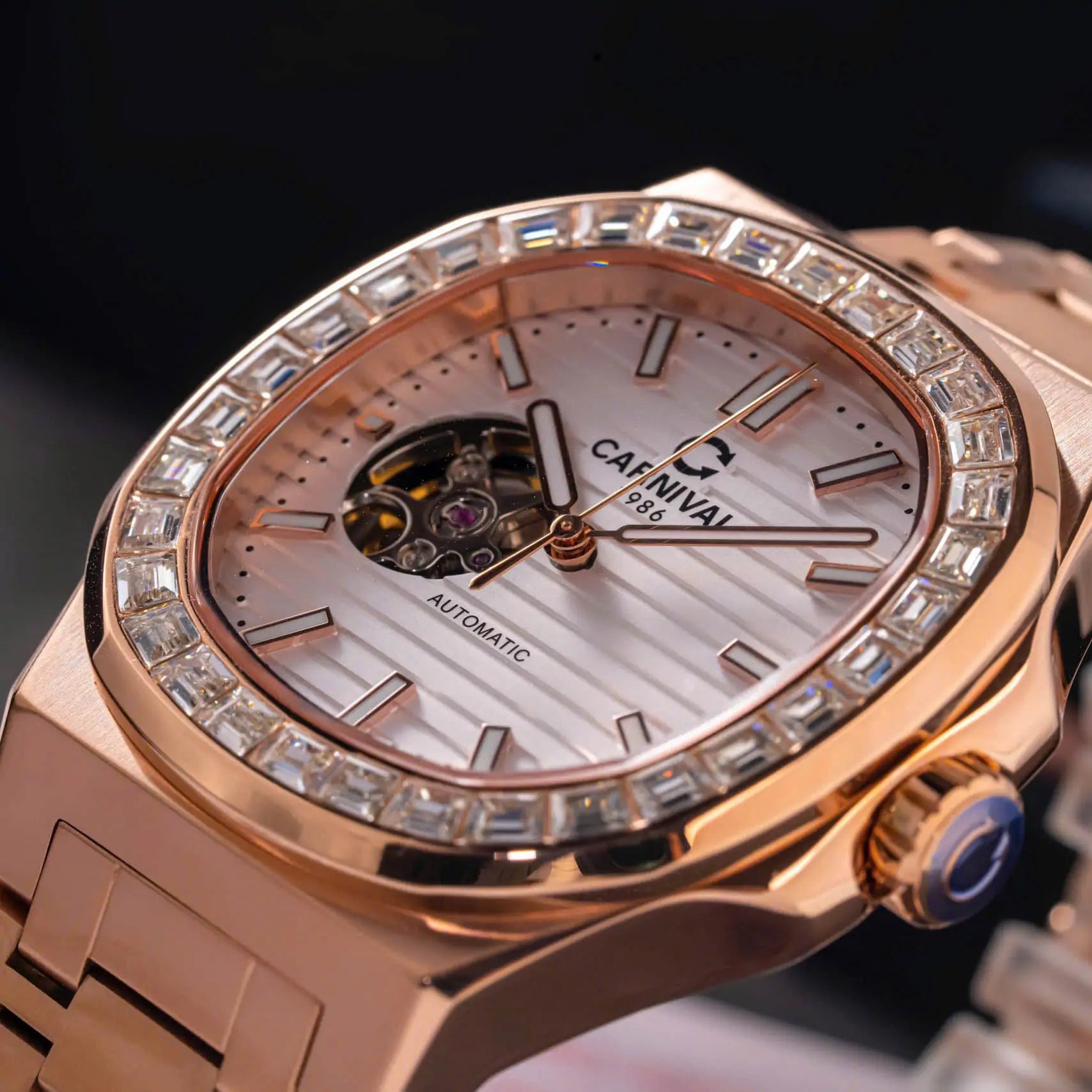 Carnival 8128G Rosegold Trắng ( 8128G-VH-T)