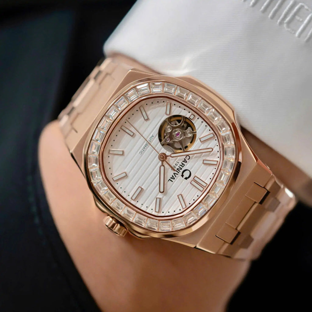 Carnival 8128G Rosegold Trắng ( 8128G-VH-T)