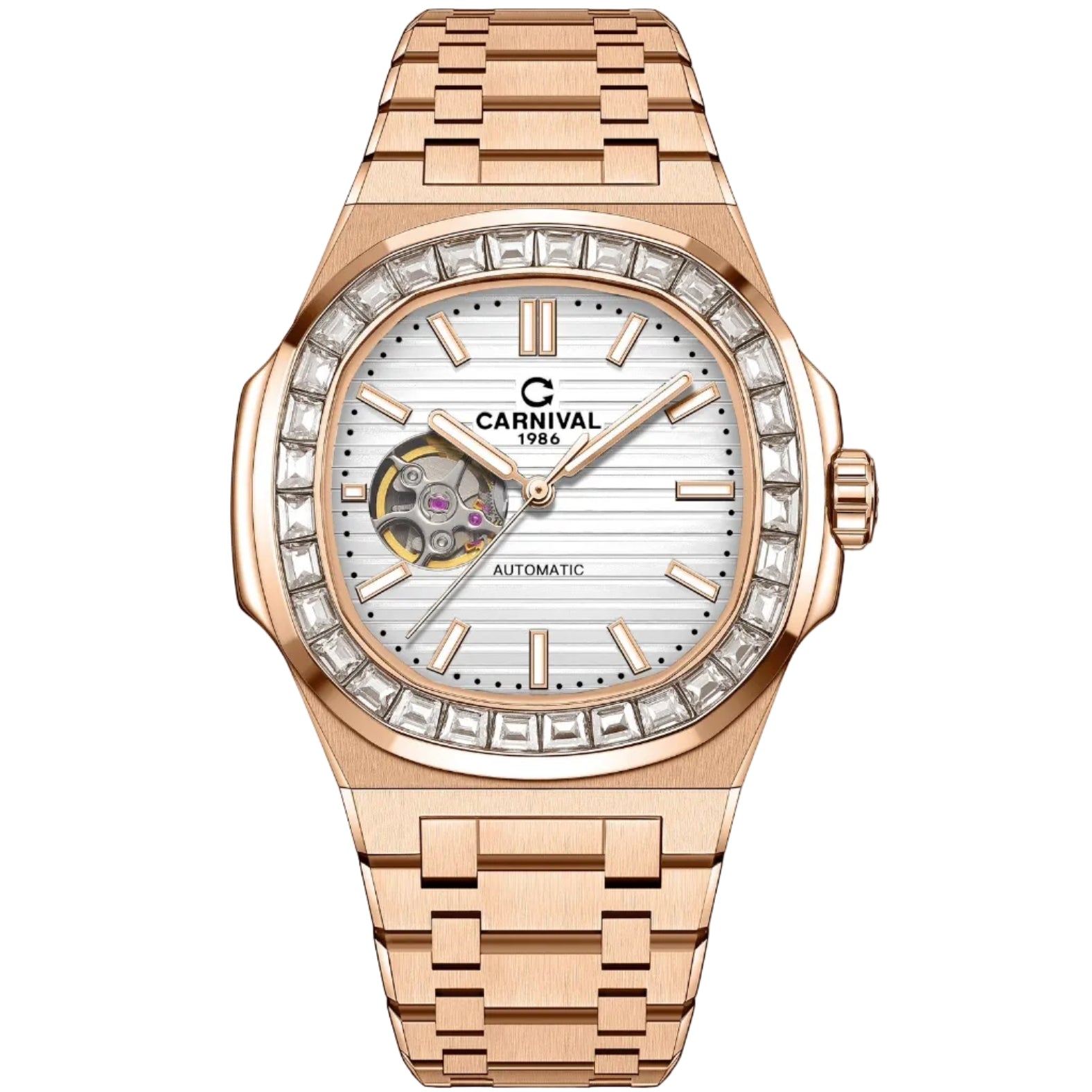 Carnival 8128G Rosegold Trắng ( 8128G-VH-T)