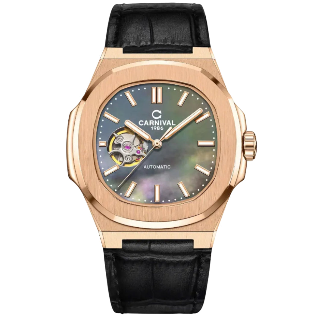 Carnival 8128G1 Xà Cừ Dây Da ( 8128G1-VT-DD)
