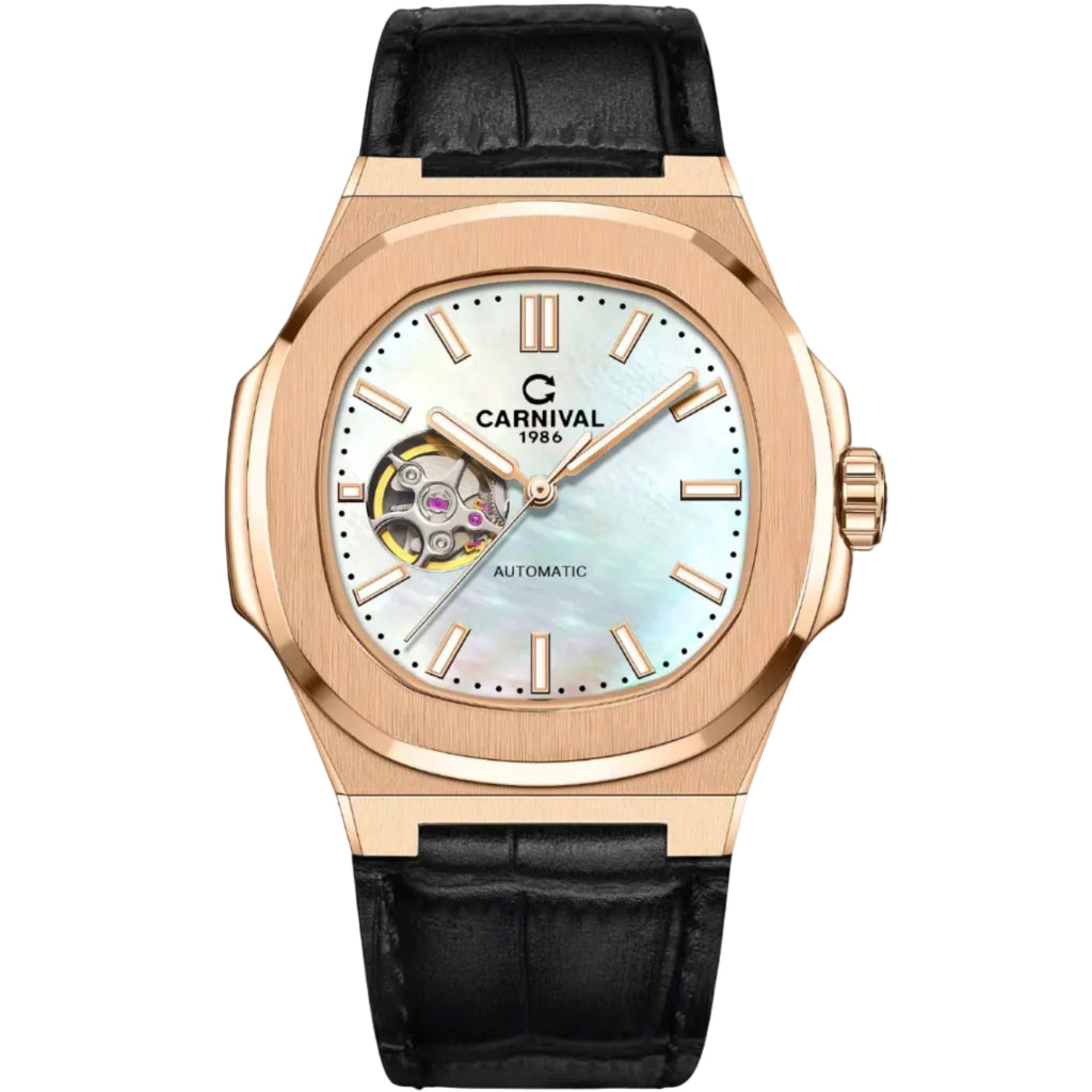Carnival 8128G1 Xà Cừ Dây Da ( 8128G1-VT-DD)