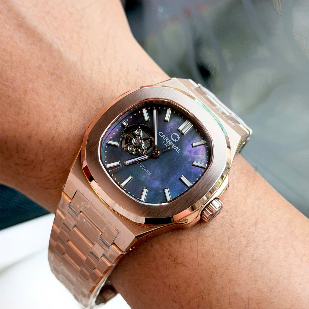 Carnival 8128G1 Rosegold Xà Cừ Tím ( 8128G1-VH-DK)