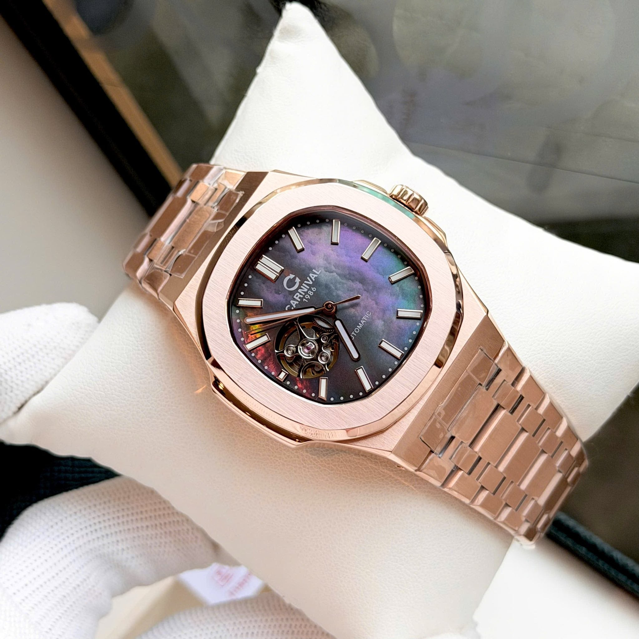 Carnival 8128G1 Rosegold Xà Cừ Tím ( 8128G1-VH-DK)