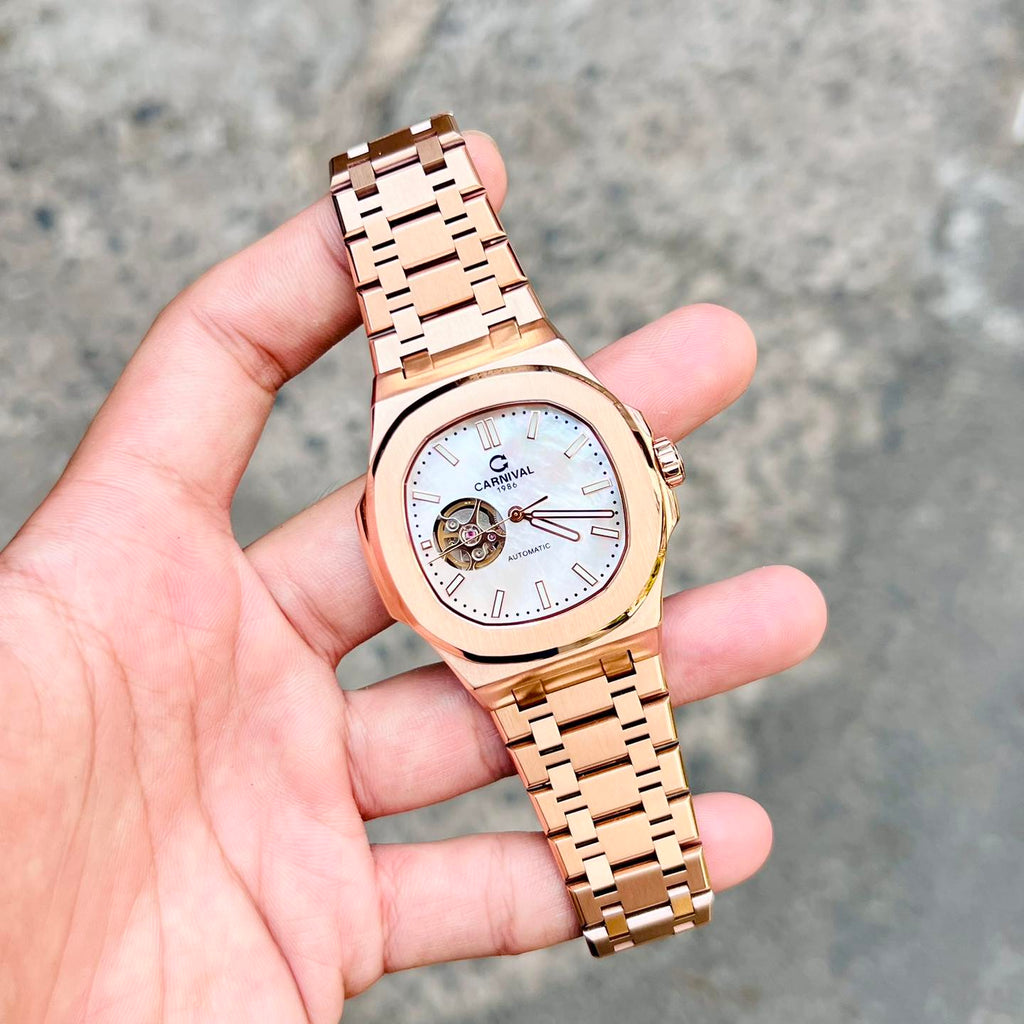 Carnival 8128G1 Rosegold Xà Cừ Trắng ( 8128G1-VH-TK)