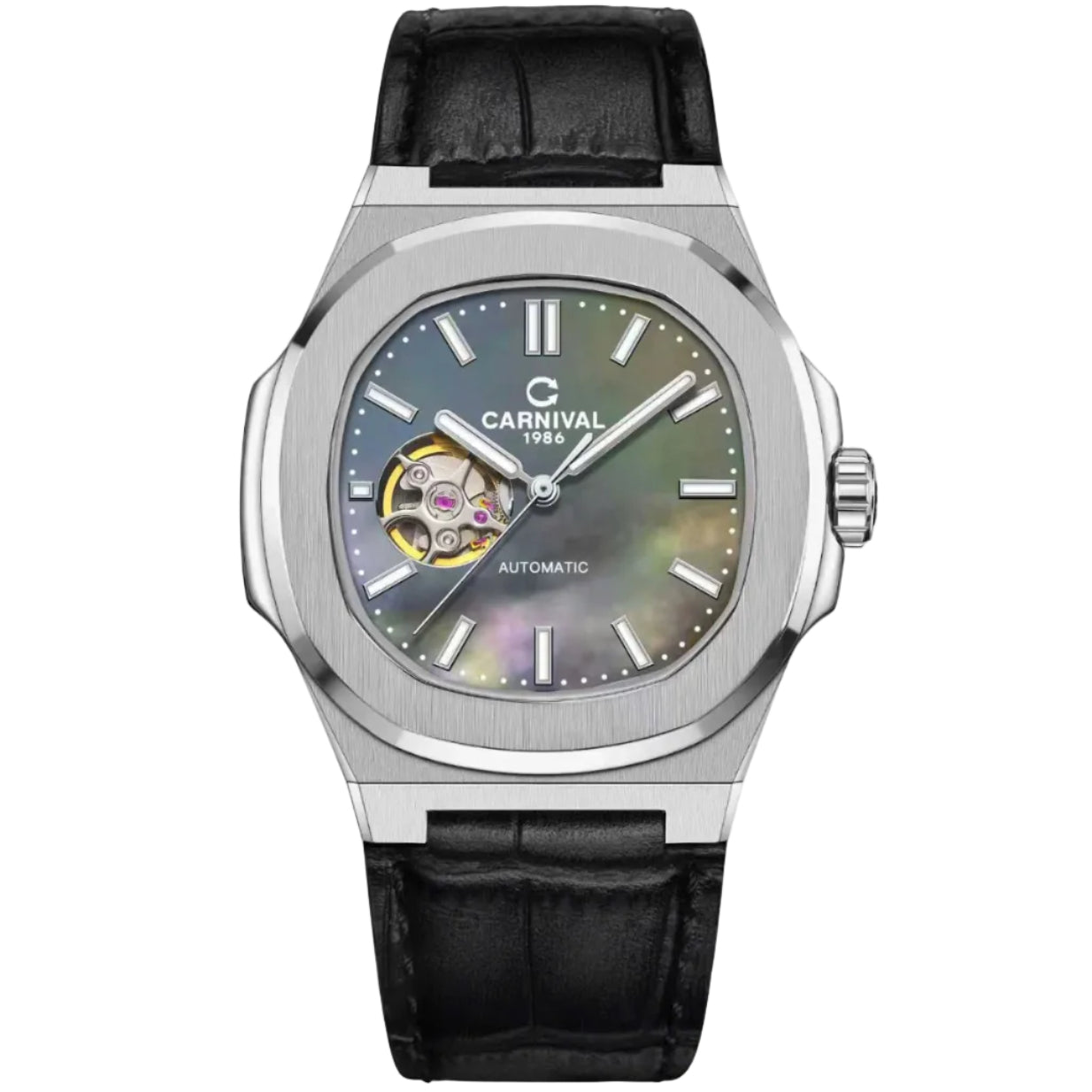 Carnival 8128G1 Xà Cừ Dây Da ( 8128G1-VT-DD)