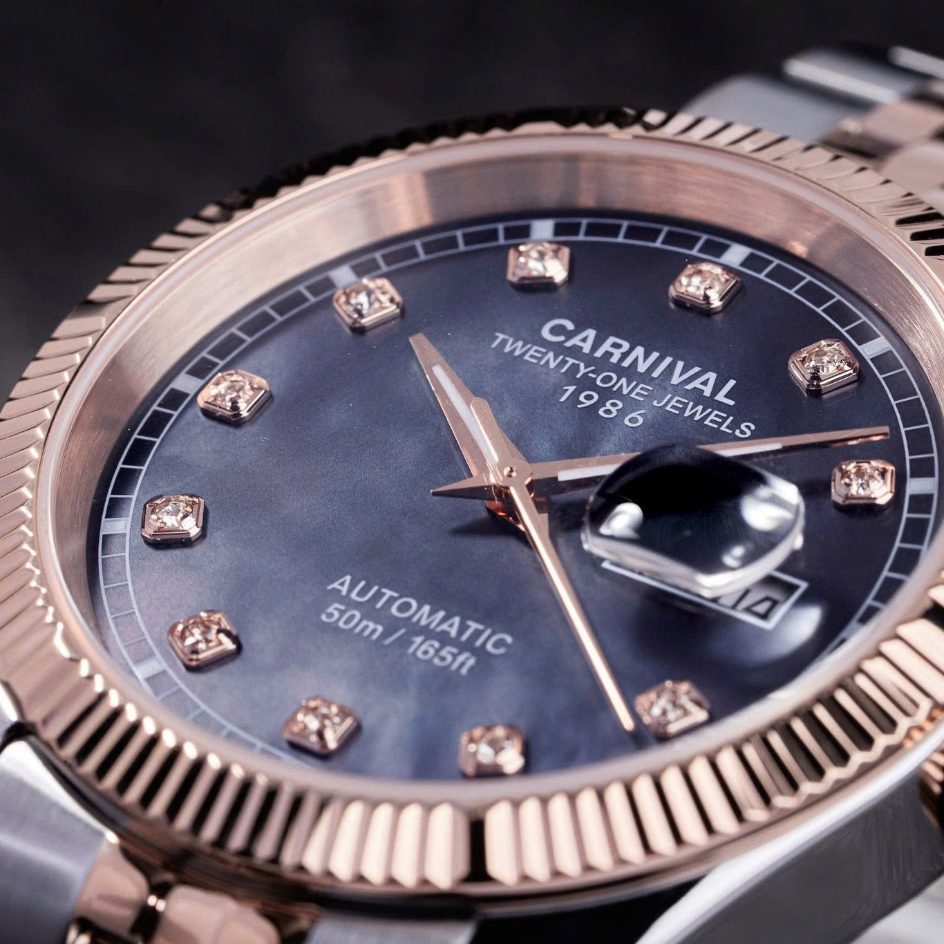 Carnival 8131G Demi Rosegold Xà Cừ Tím ( 8131G-CH-DK)