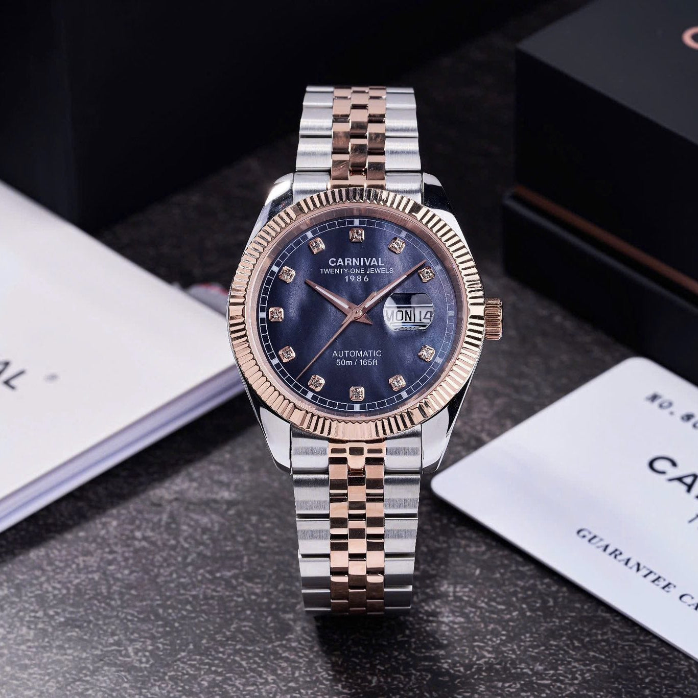 Carnival 8131G Demi Rosegold Xà Cừ Tím ( 8131G-CH-DK)