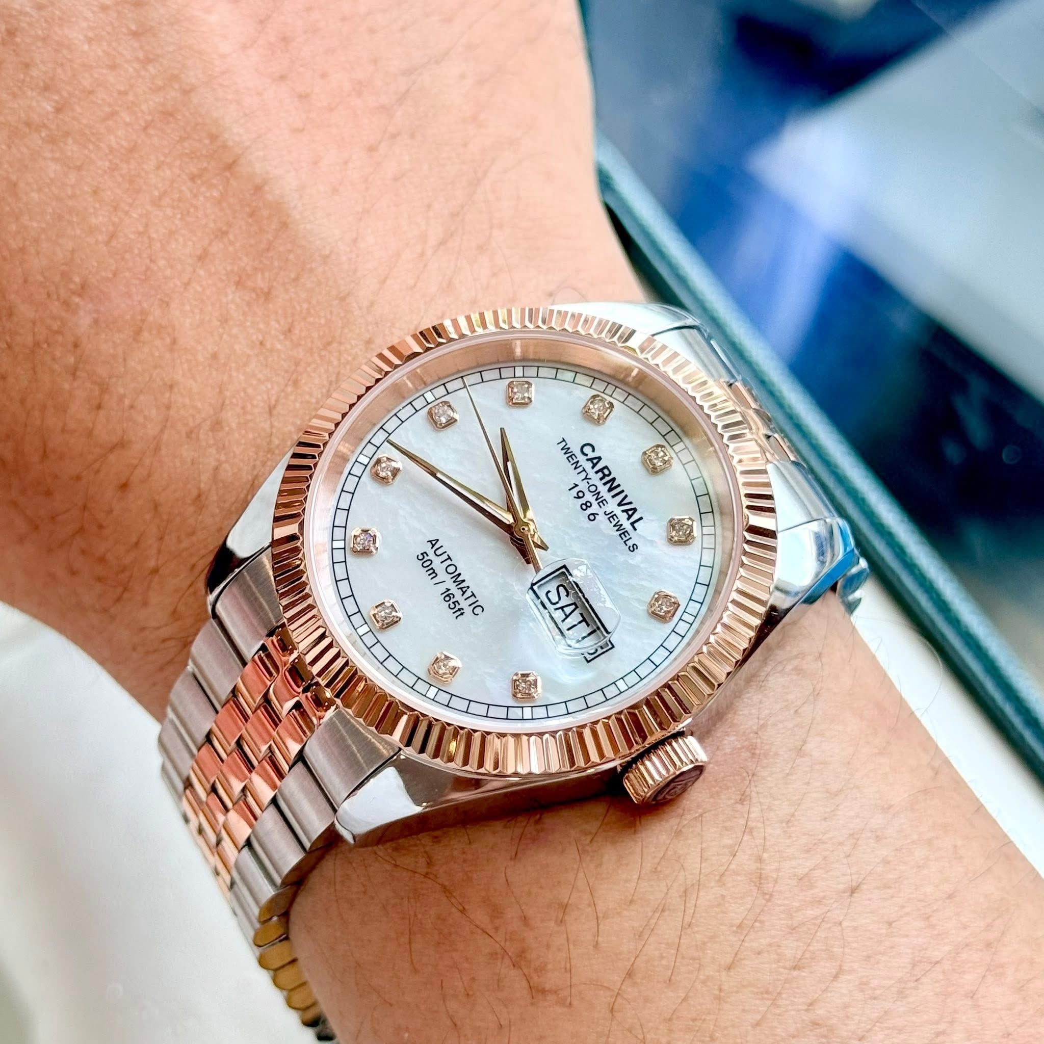Carnival 8131G Demi Rosegold Xà Cừ Trắng ( 8131G-CH-TK)