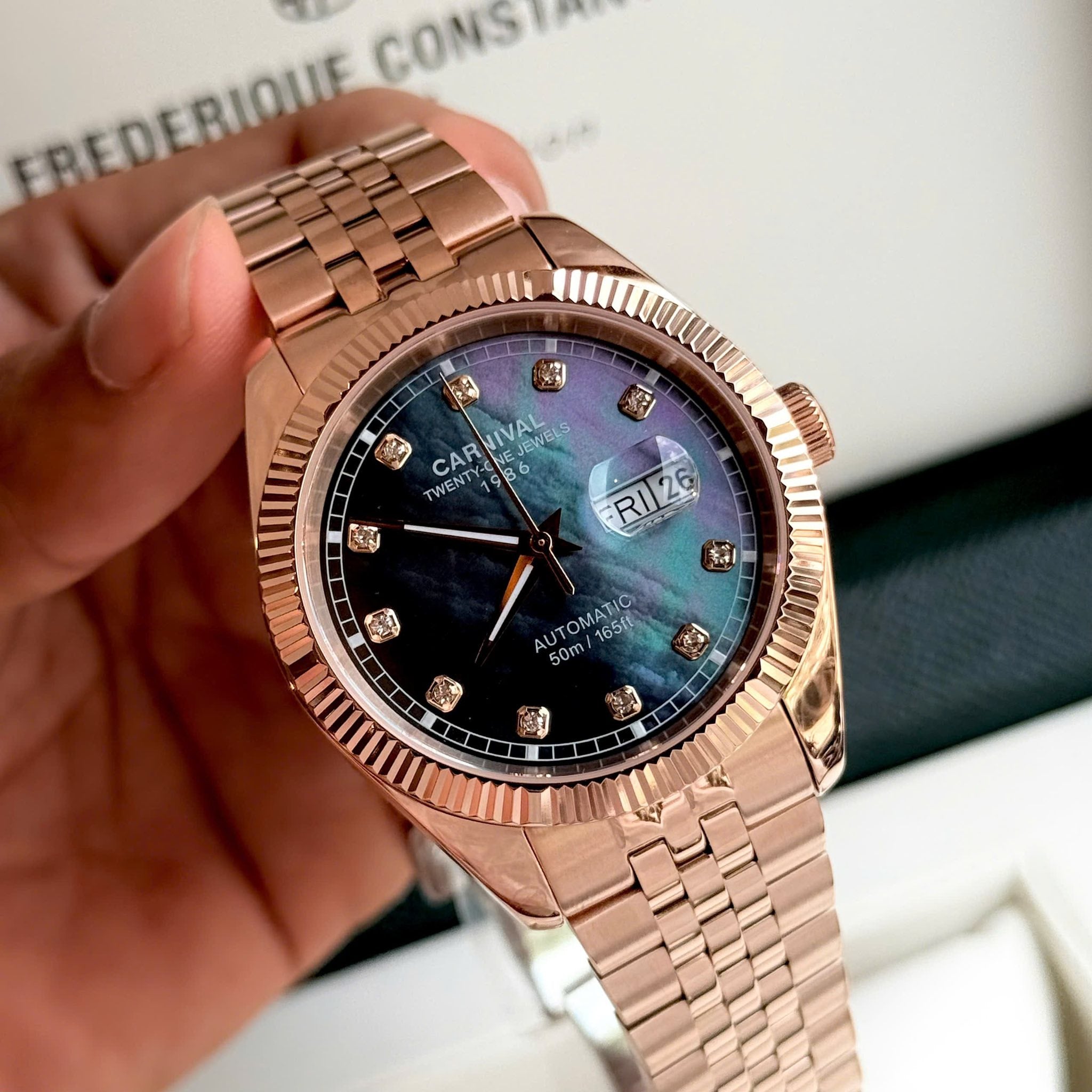 Carnival 8131G Rosegold Xà Cừ Tím ( 8131G-VH-DK)