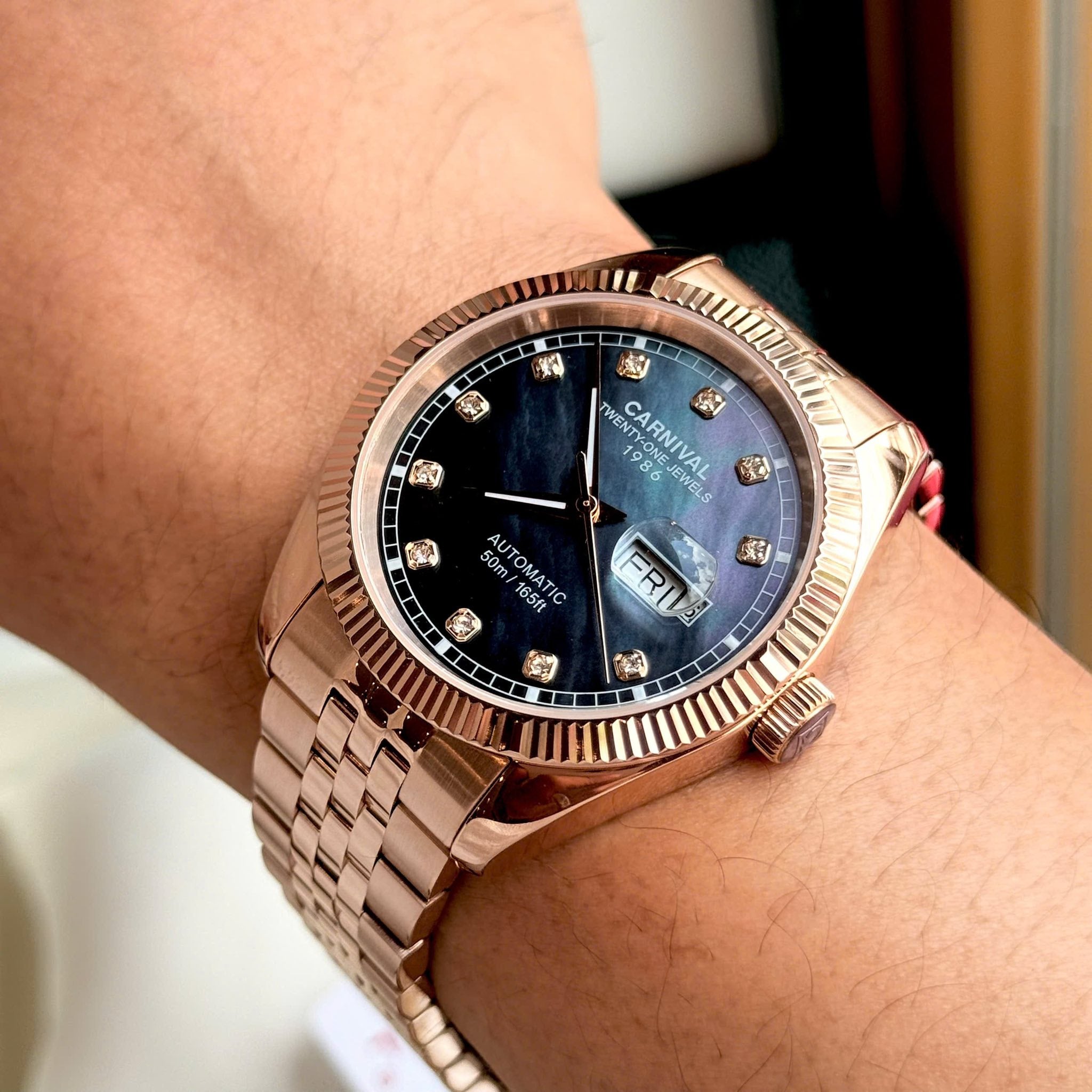 Carnival 8131G Rosegold Xà Cừ Tím ( 8131G-VH-DK)