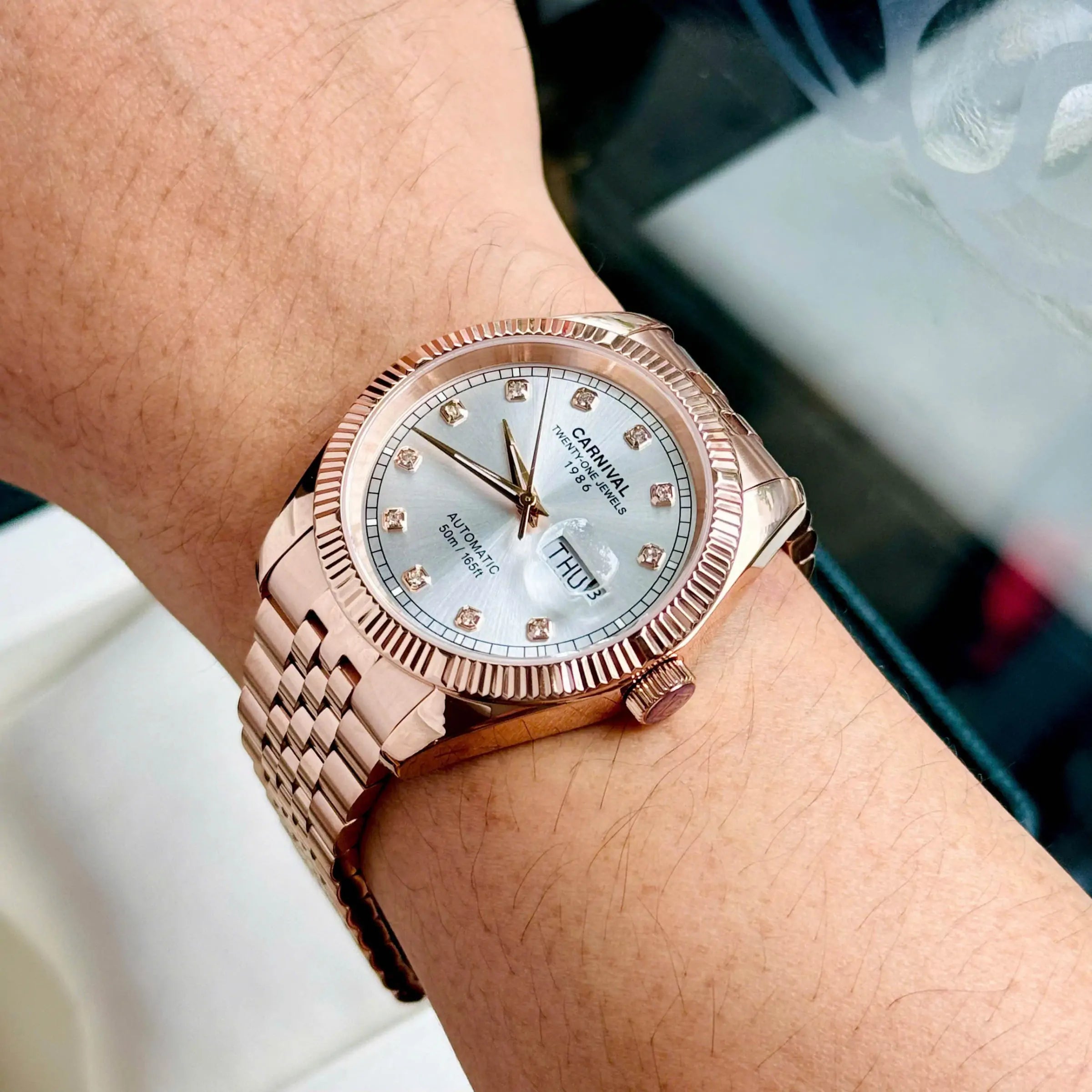Carnival 8131G Rosegold Trắng ( 8131G-VH-T)