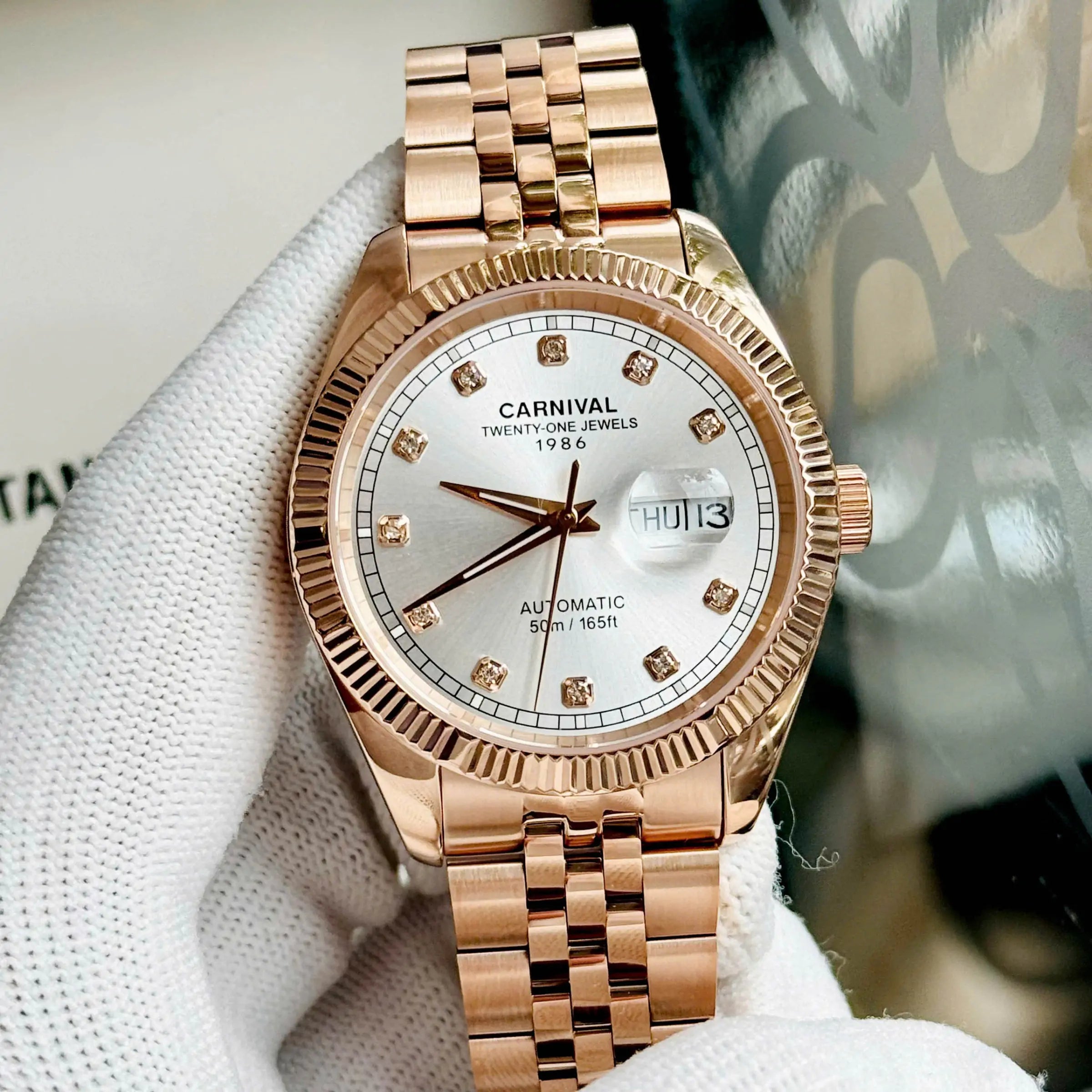 Carnival 8131G Rosegold Trắng ( 8131G-VH-T)