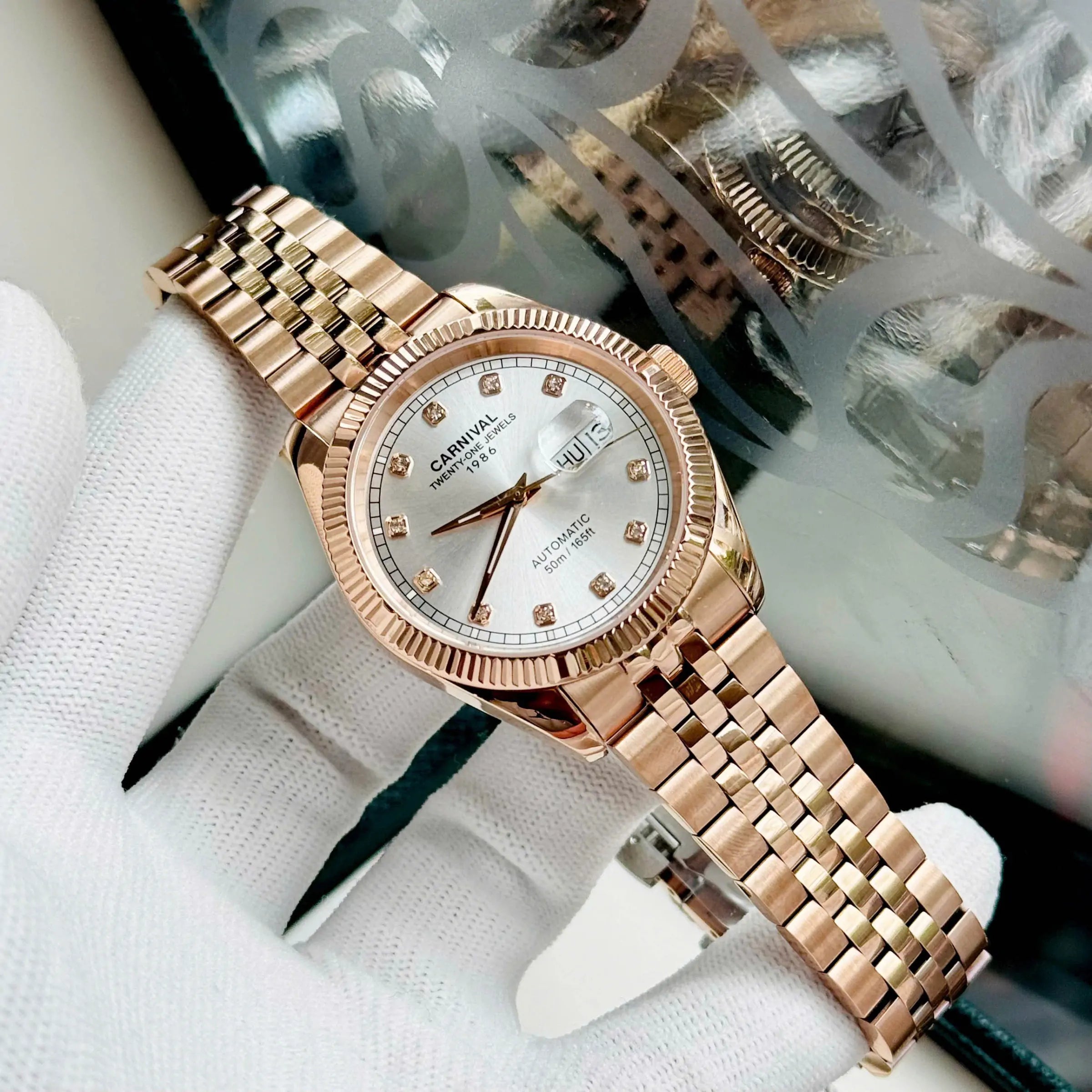 Carnival 8131G Rosegold Trắng ( 8131G-VH-T)