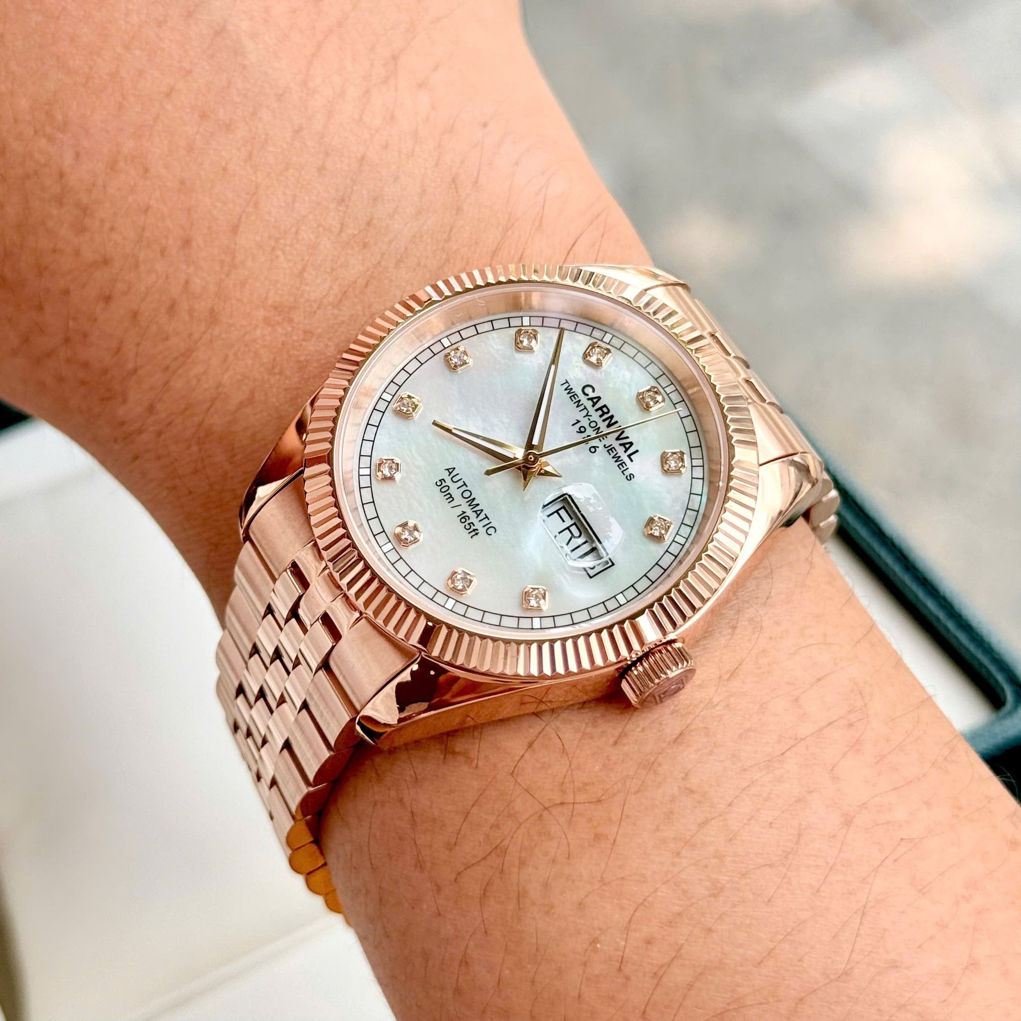 Carnival 8131G Rosegold Xà Cừ Trắng ( 8131G-VH-TK)