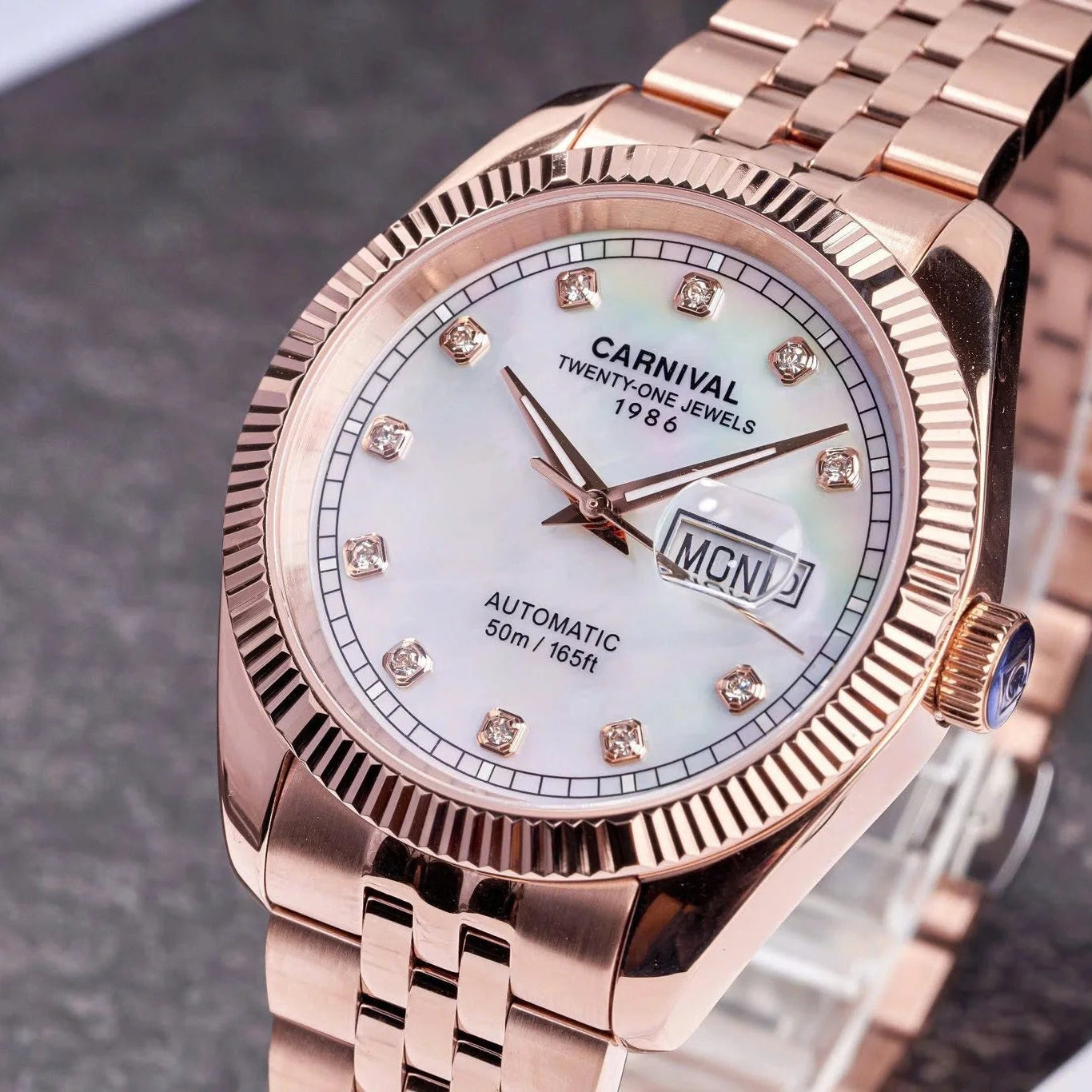 Carnival 8131G Rosegold Xà Cừ Trắng ( 8131G-VH-TK)