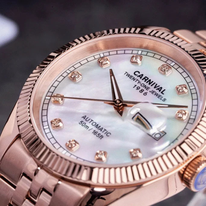 Carnival 8131G Rosegold Xà Cừ Trắng ( 8131G-VH-TK)