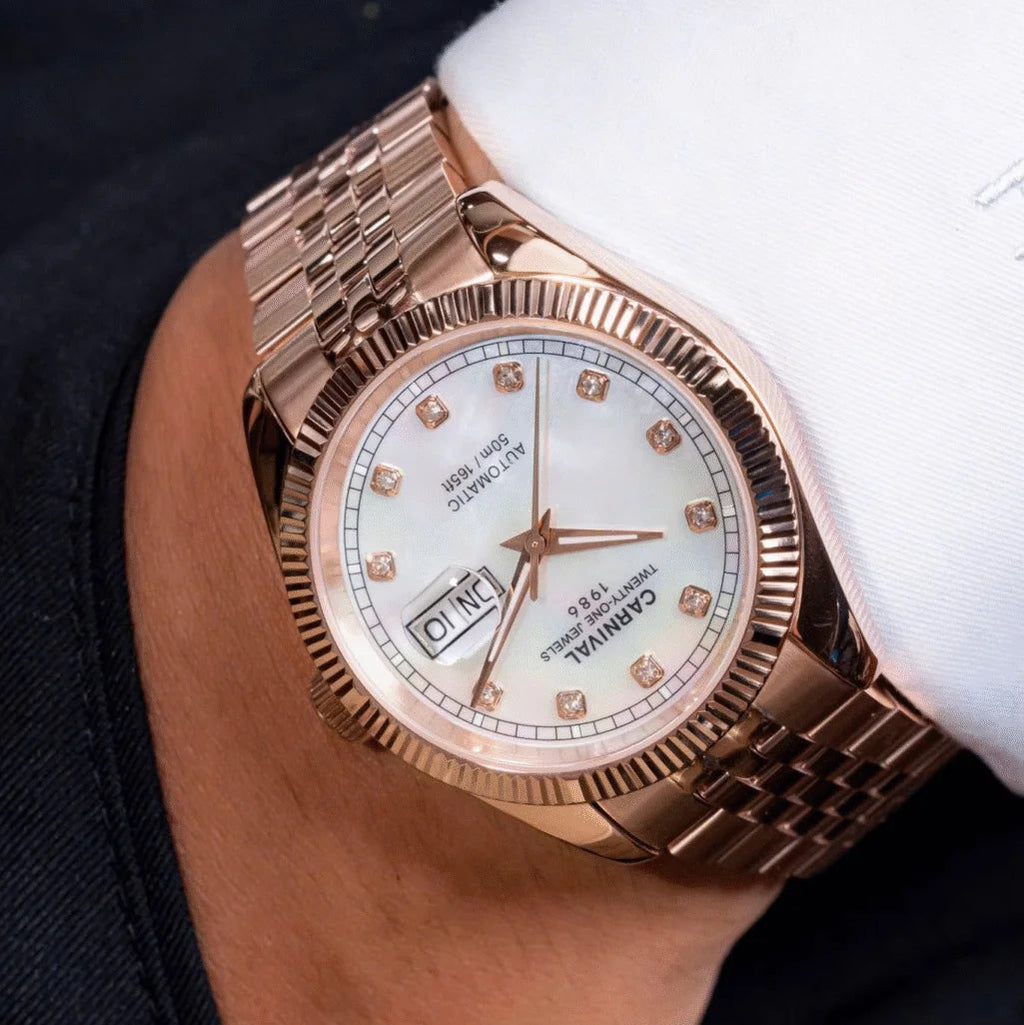 Carnival 8131G Rosegold Xà Cừ Trắng ( 8131G-VH-TK)