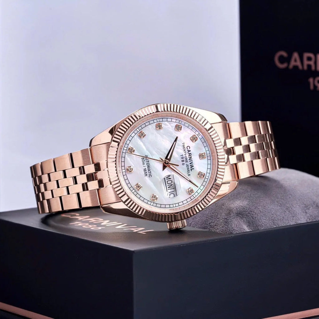 Carnival 8131G Rosegold Xà Cừ Trắng ( 8131G-VH-TK)