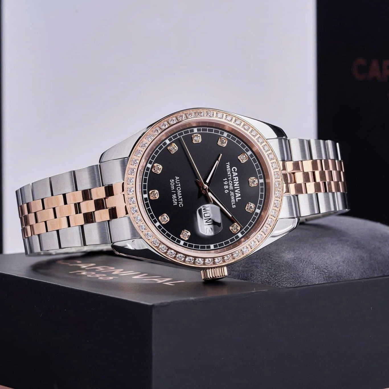Carnival 8131G2 Demi Rosegold Đen ( 8131G2-CH-D)