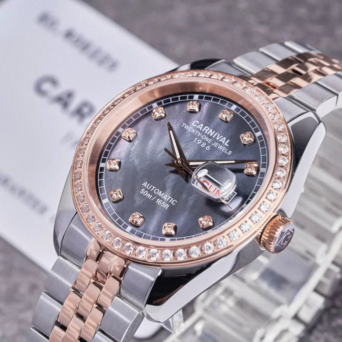 Carnival 8131G2 Demi Rosegold Xà Cừ Tím ( 8131G2-CH-DK)