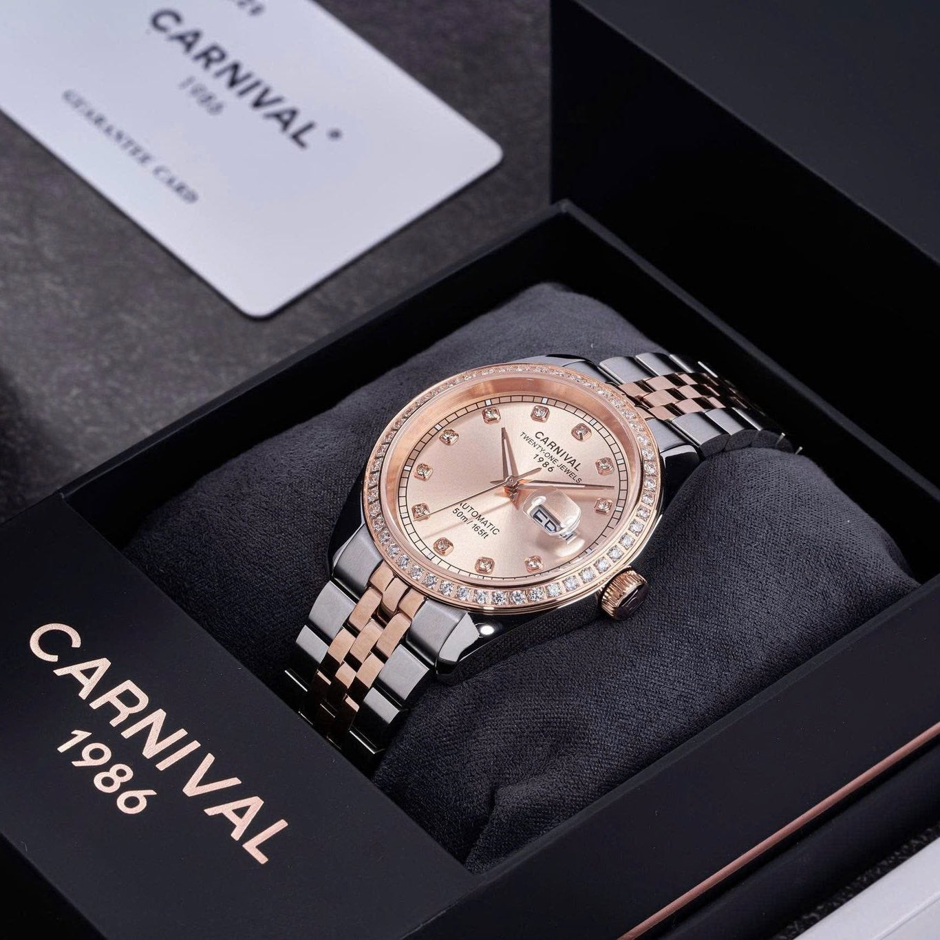 Carnival 8131G2 Demi Rosegold Sundust ( 8131G2-CH-NN)