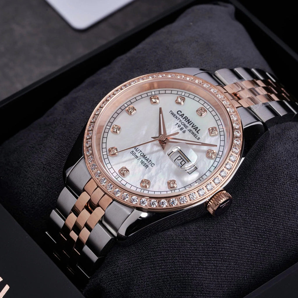 Carnival 8131G2 Demi Rosegold Xà Cừ Trắng ( 8131G2-CH-TK)