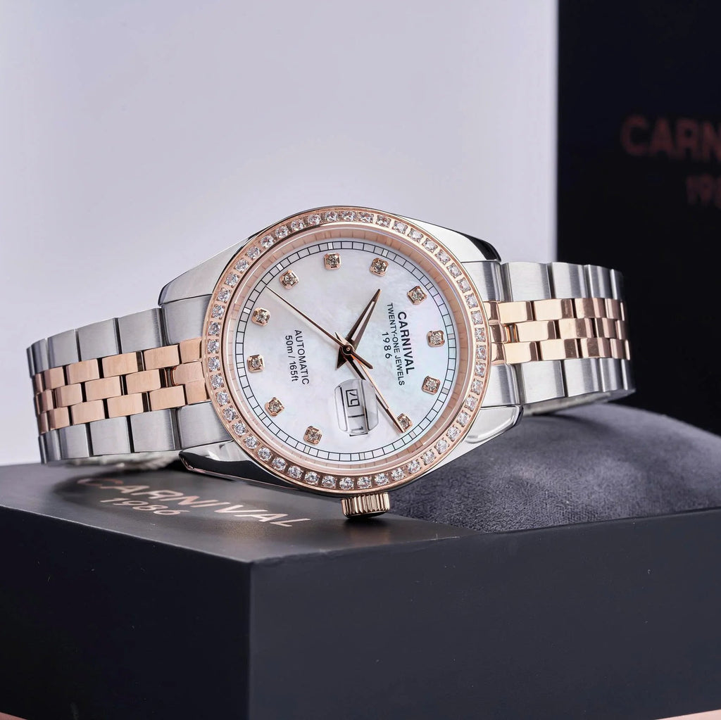 Carnival 8131G2 Demi Rosegold Xà Cừ Trắng ( 8131G2-CH-TK)