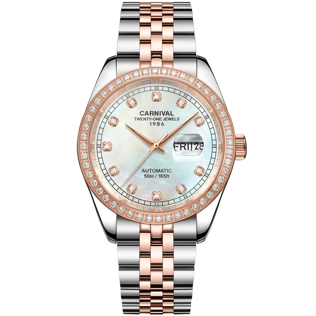 Carnival 8131G2 Demi Rosegold Xà Cừ Trắng ( 8131G2-CH-TK)